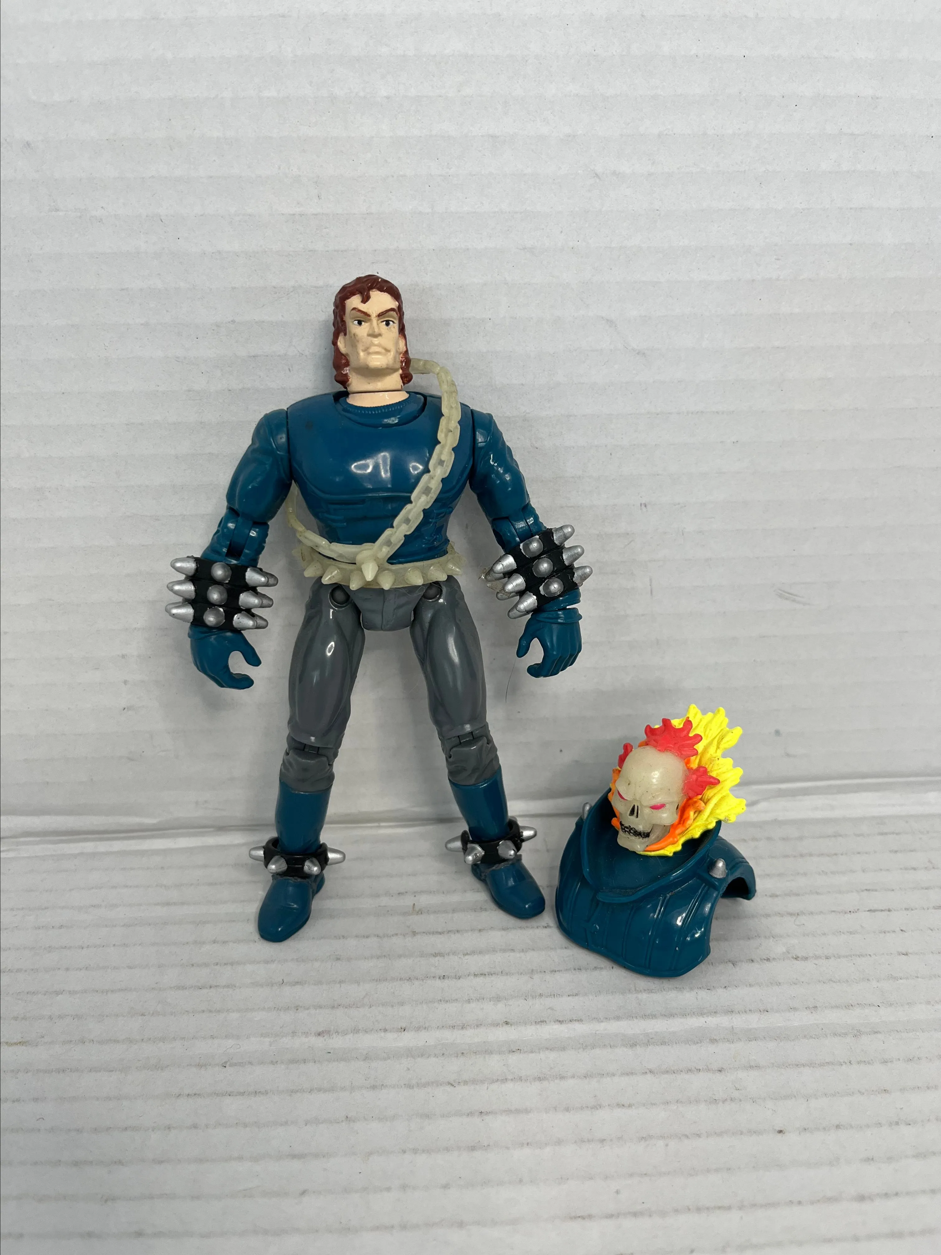 Product image for 1995 Marvel Comics Toy Biz Ghost Rider II with Glow In The Dark Loose Complete