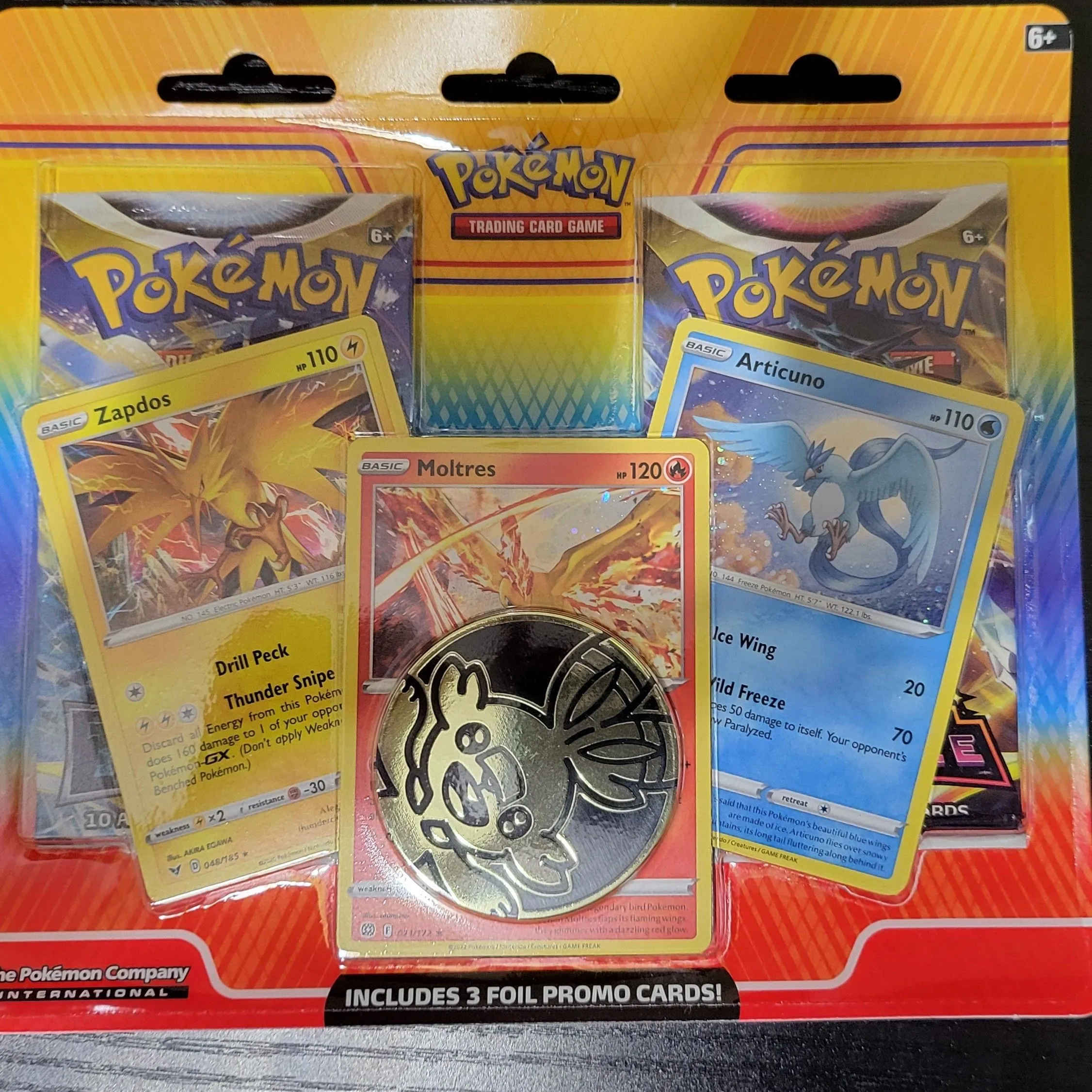 Product image for Enhanced 2-Pack Blister Pack [Features Promo cards for Articuno, Zapdos, & Moltres] 