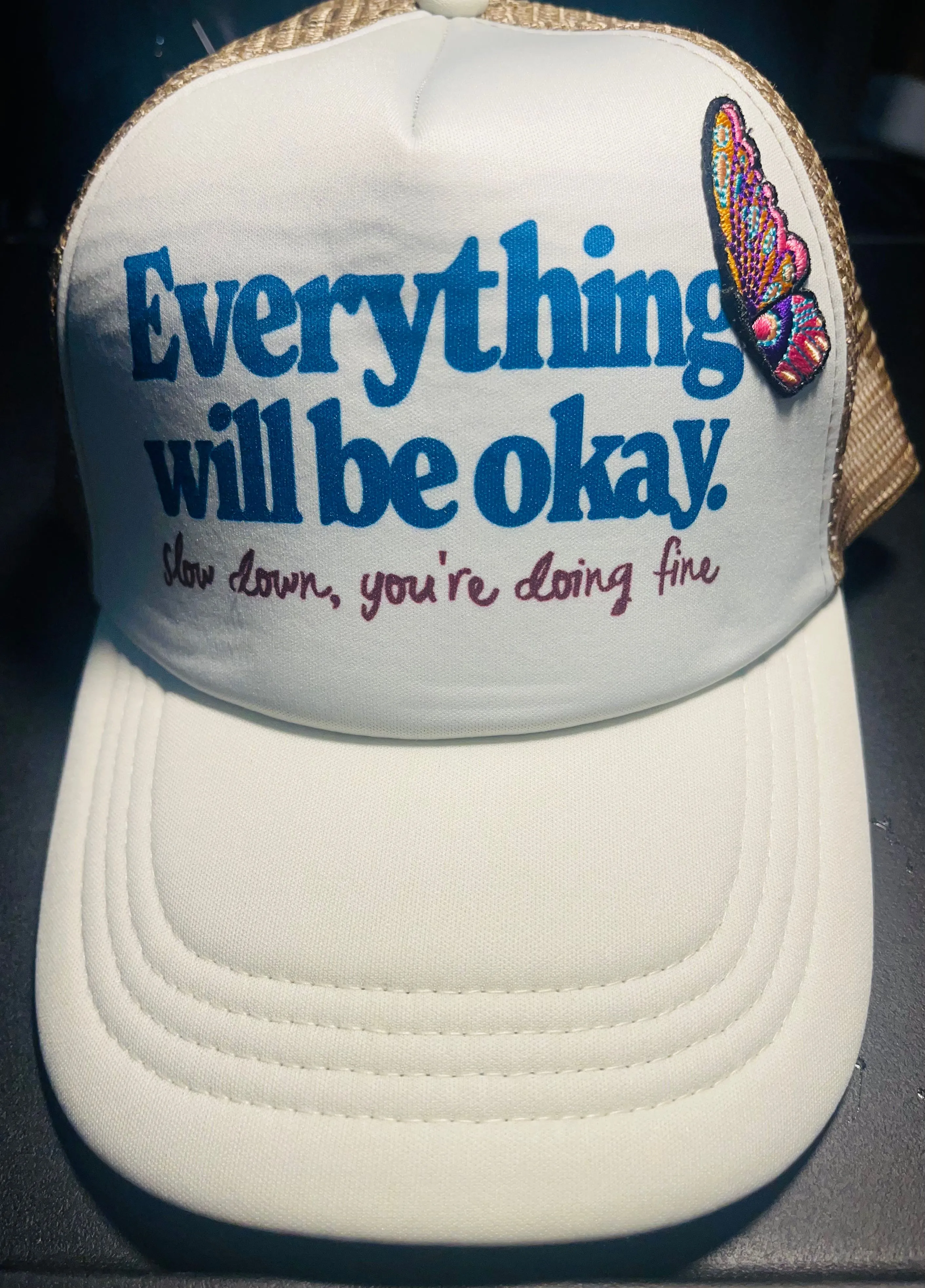 Product image for NWT- Natural Life - Trucker Hat/Cap - Everything Okay