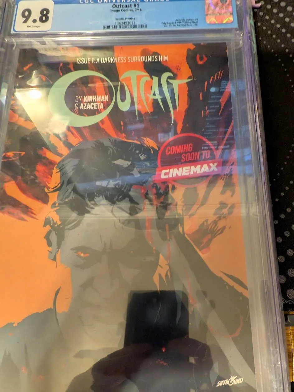Product image for #🔥  cgc 9.8 OUTCAST #1  SPECIAL EDITION )OPTIONED CINEMAX)