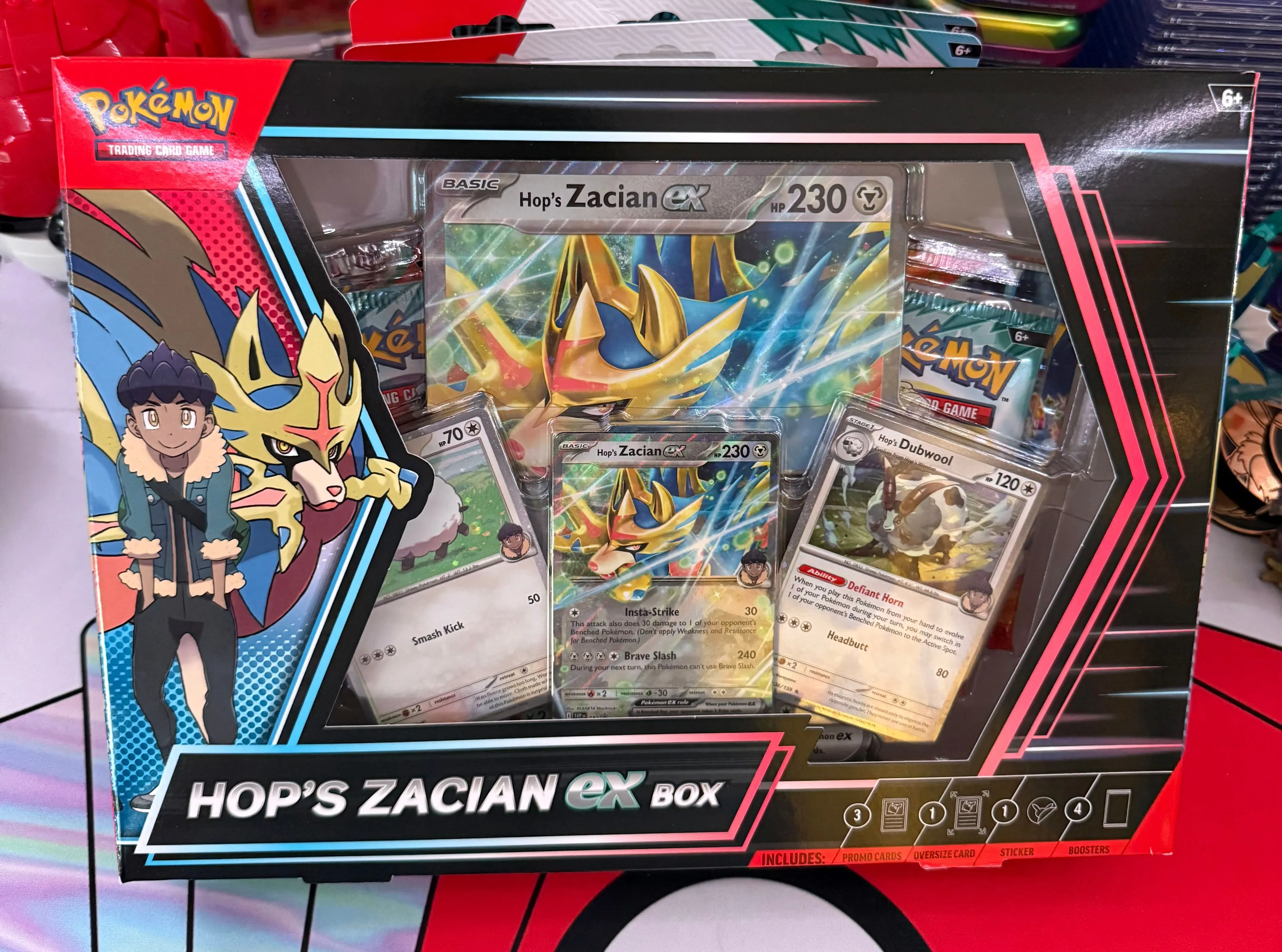 Product image for Hop's Zacian Ex Box
