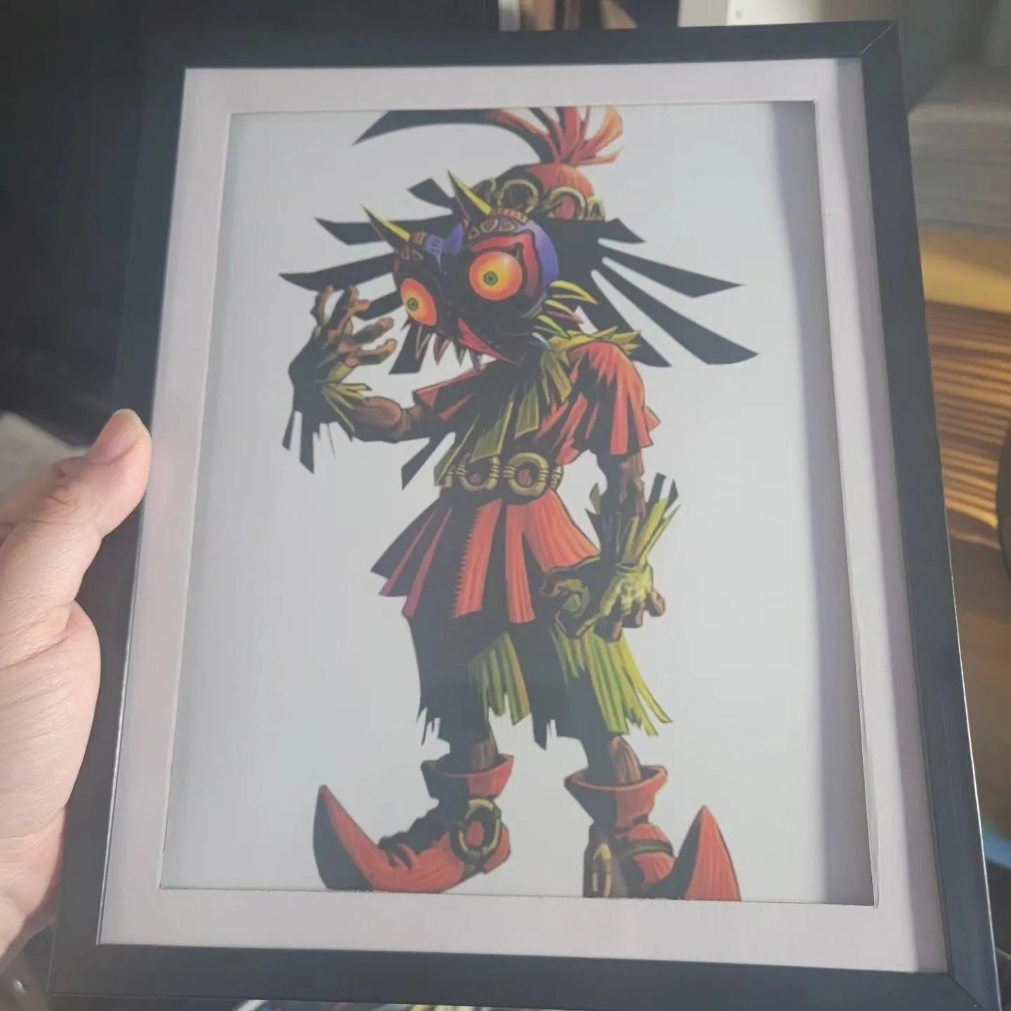 Product image for legend of zelda ocarina of time skull kid custom art