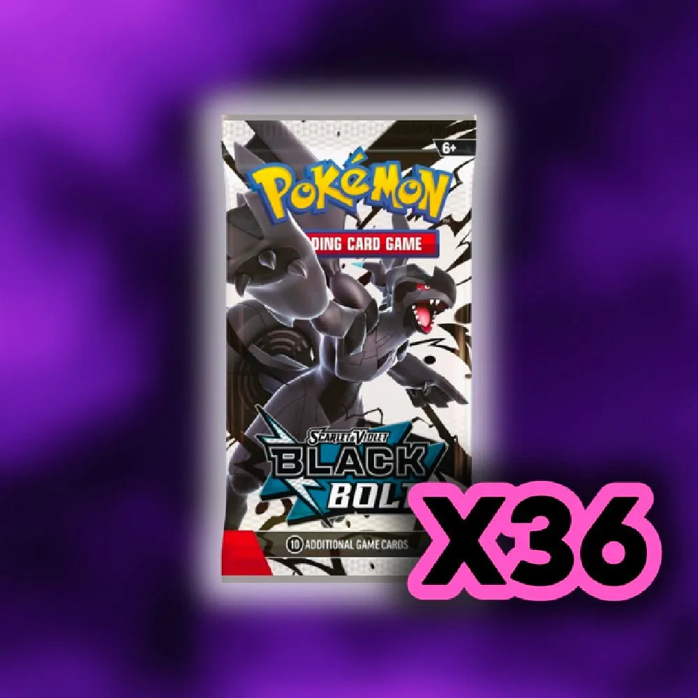 black bolt 36 pack booster box Black Bolt Japanese Deluxe Booster Box main image 1