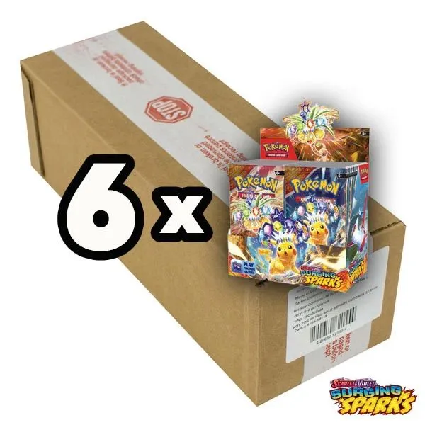 Pokmon TCG - Surging Sparks Booster Box Case (Sealed Case) x6 Booster Box's   Whatnot: Shop, Sell, Connect