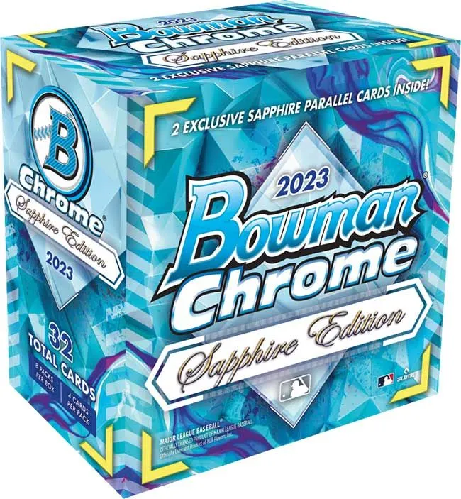 Product image for 2023 Bowman Chrome Sapphire Baseball Box Jung-Anthony-woods-holliday-churio