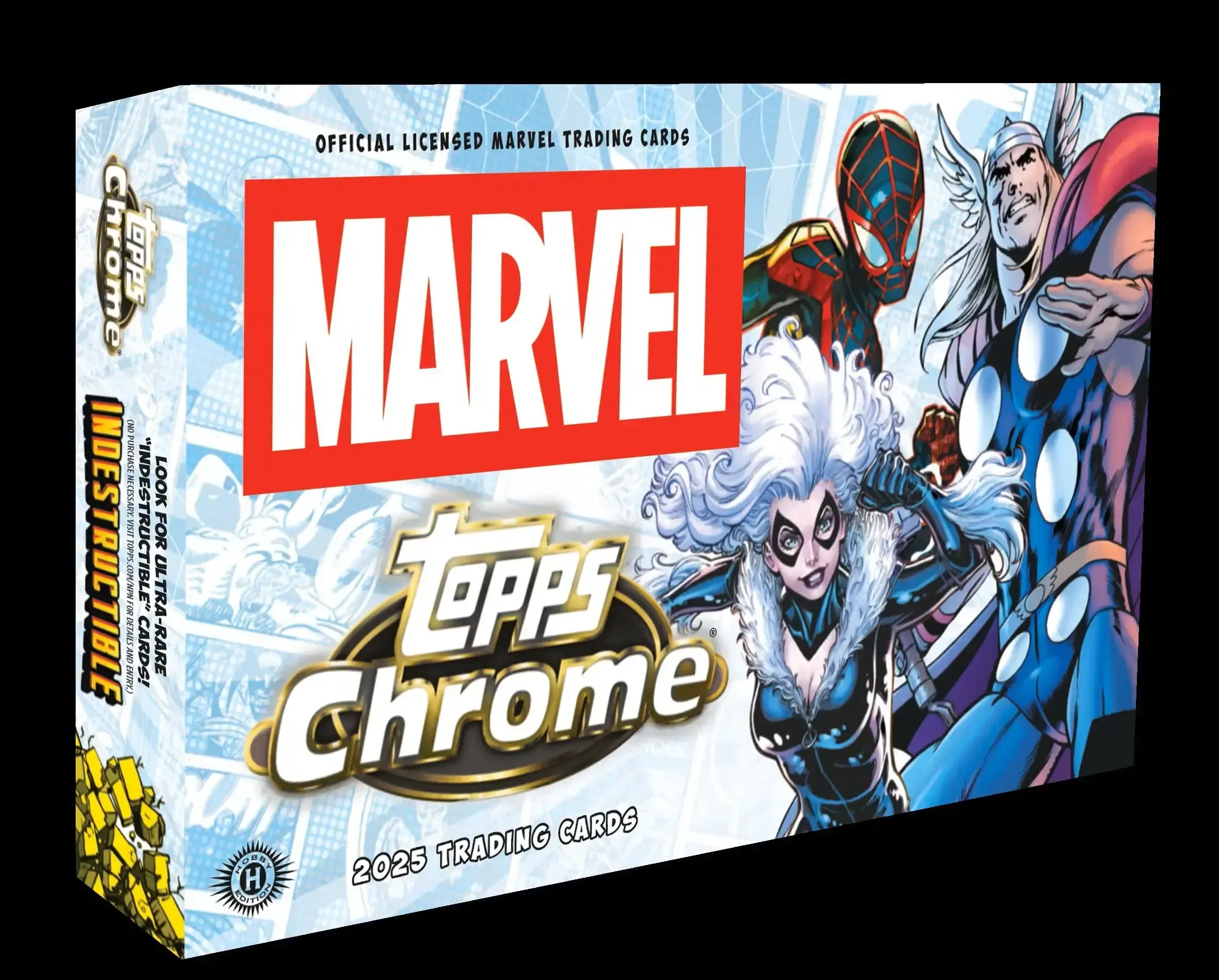 Product image for 2025 Topps Chrome Marvel Hobby Box