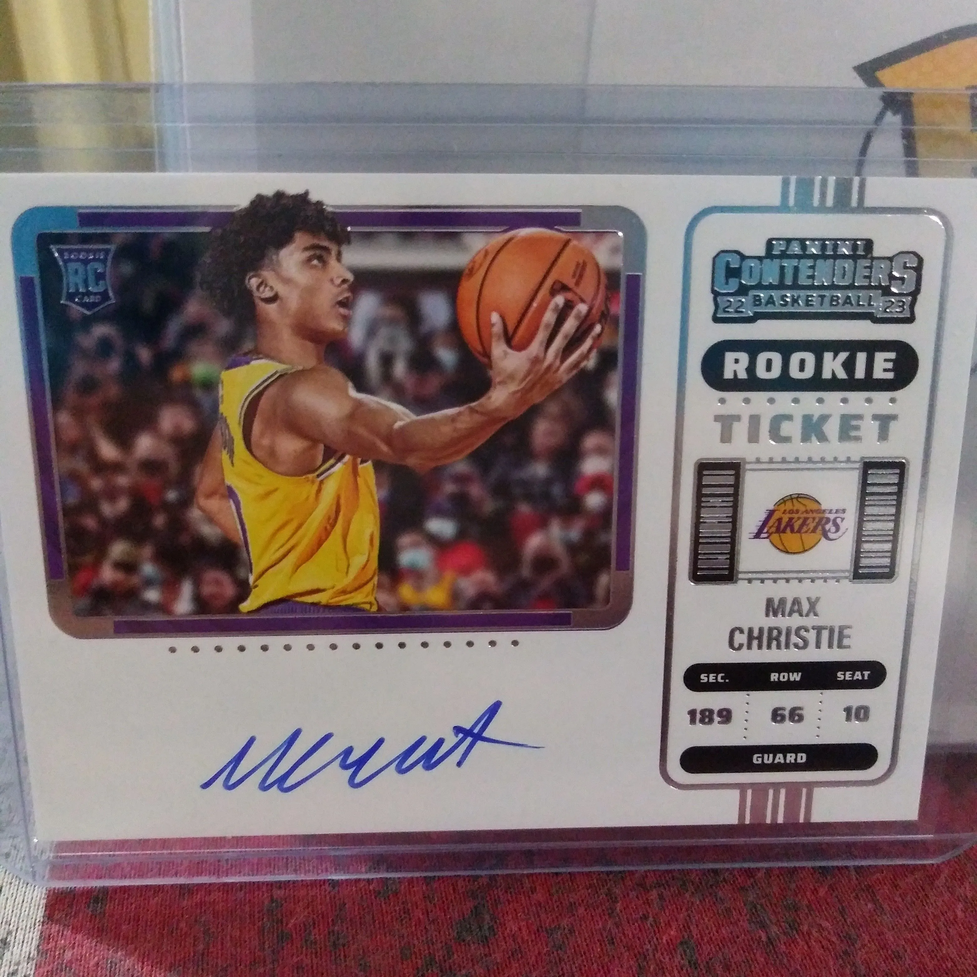 Product image for 2022-23 Contenders Max Christie No. 144 RC V. Auto