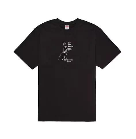 Product image for Supreme Piss Tee Black - size XXL
