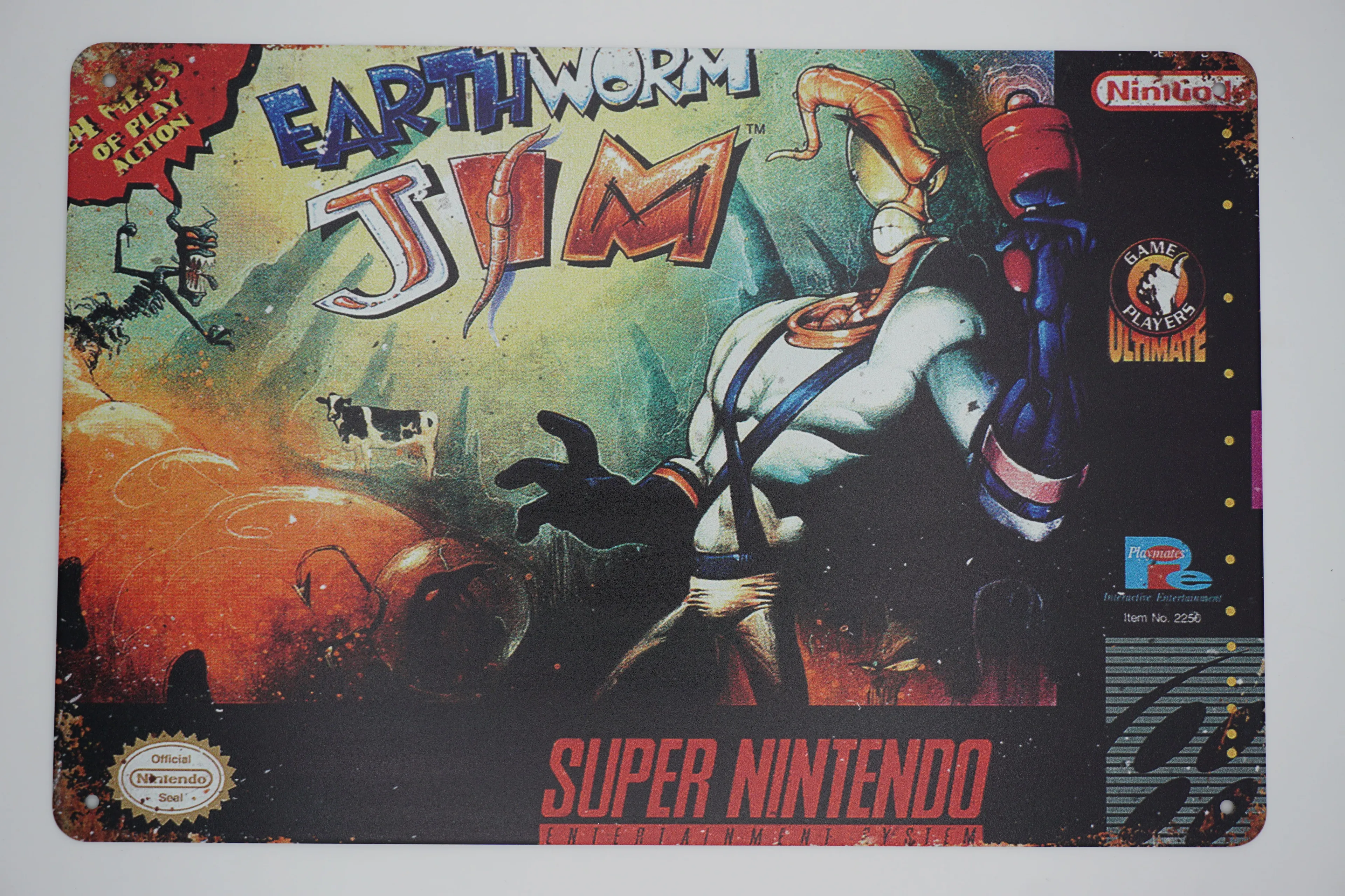 Product image for Earthworm Jim - Metal Sign