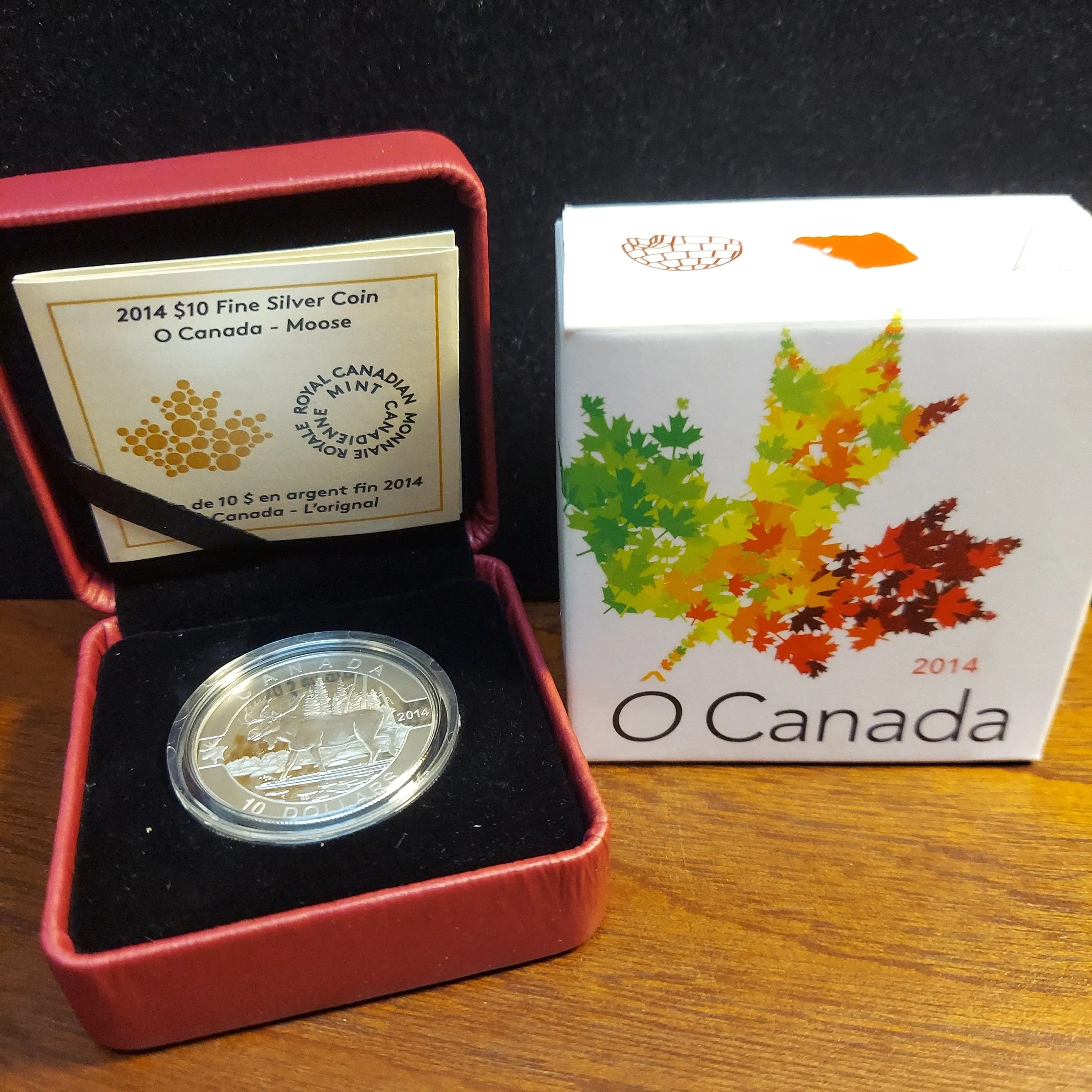 Product image for 2014 O Canada 'Moose' $10 Fine Silver Coin