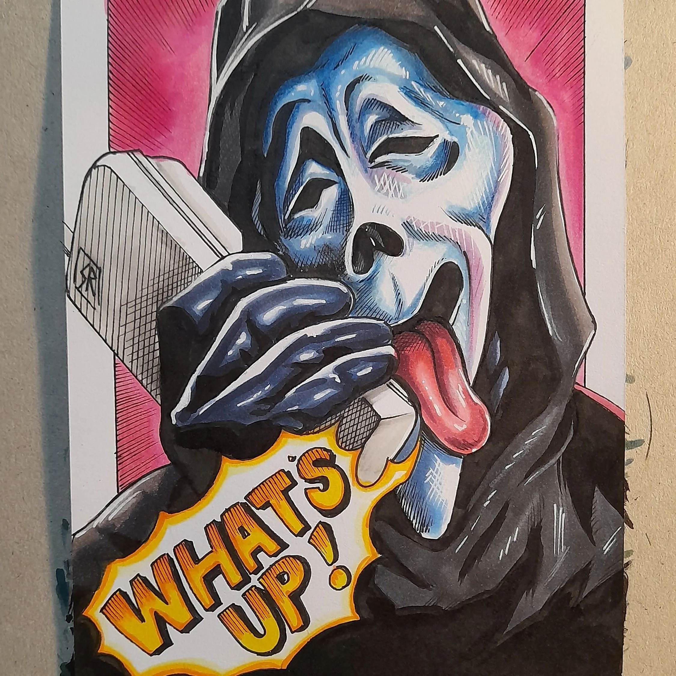 Product image for Scream - A5 drawn live on Whatnot (Original piece of art)