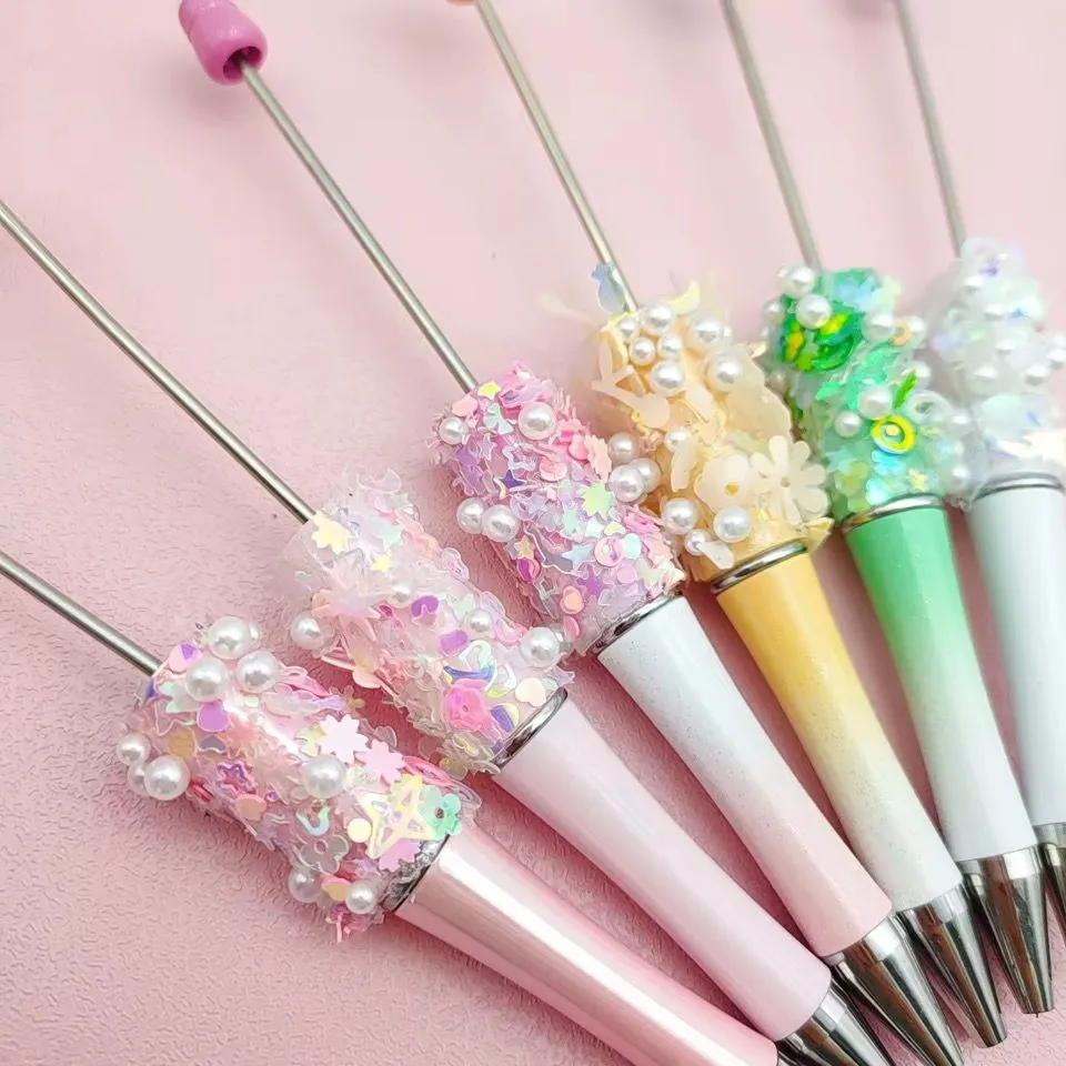 Product image for CRAFTS: 4pc Pearl Rhinestone Beadable Pens - Assorted