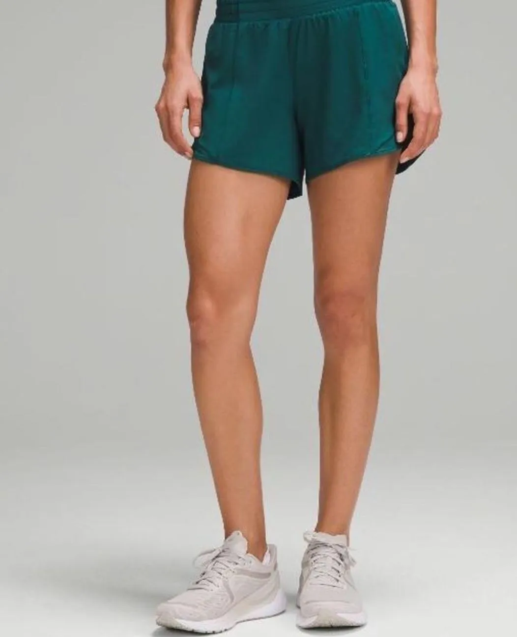 Product image for 079 NWOT Hotty Hot HR Lined Short 4" Sz 6 Storm Teal
