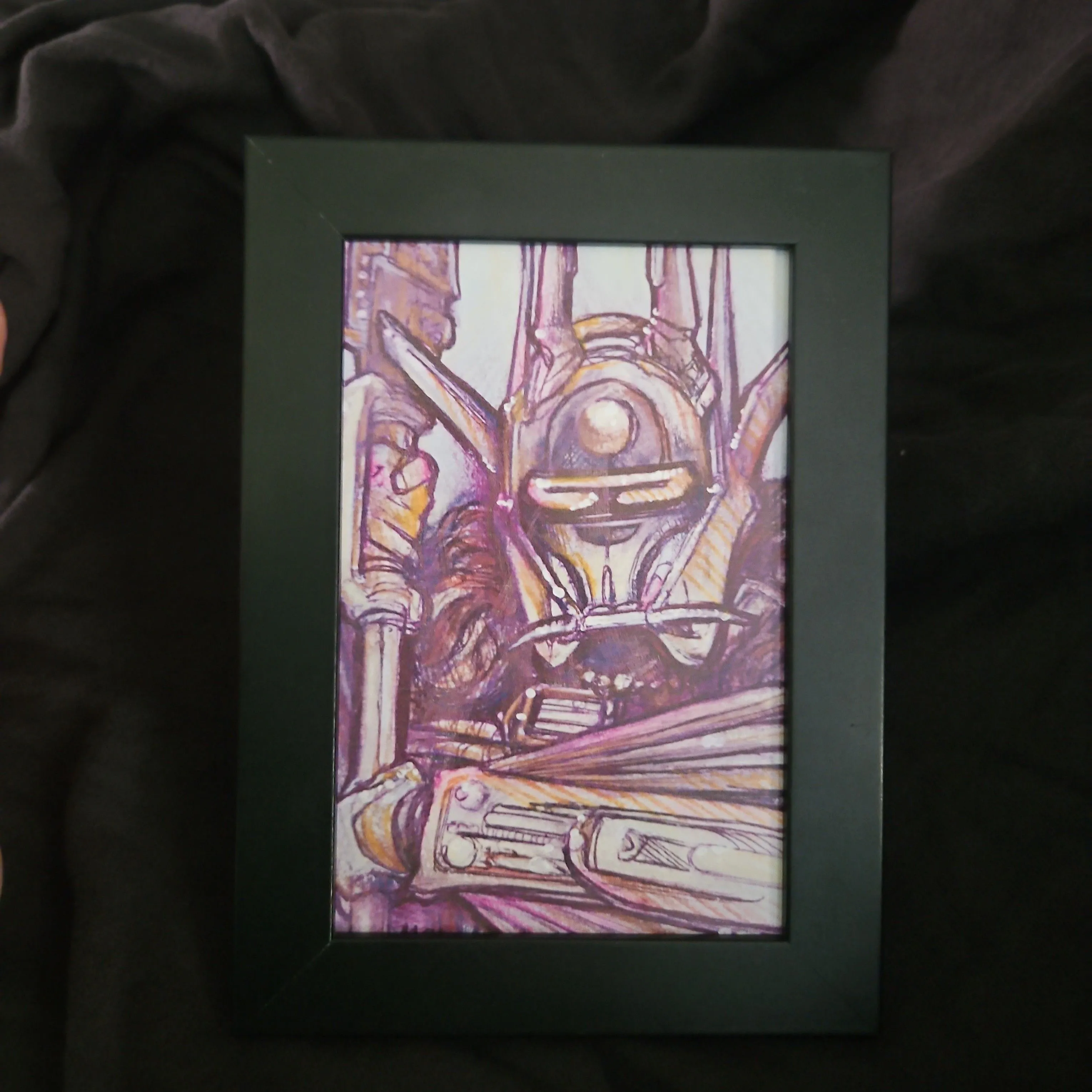 Product image for **PRINT-4×6** "Enfys Nest" & Frame/Stand. "No Fig"