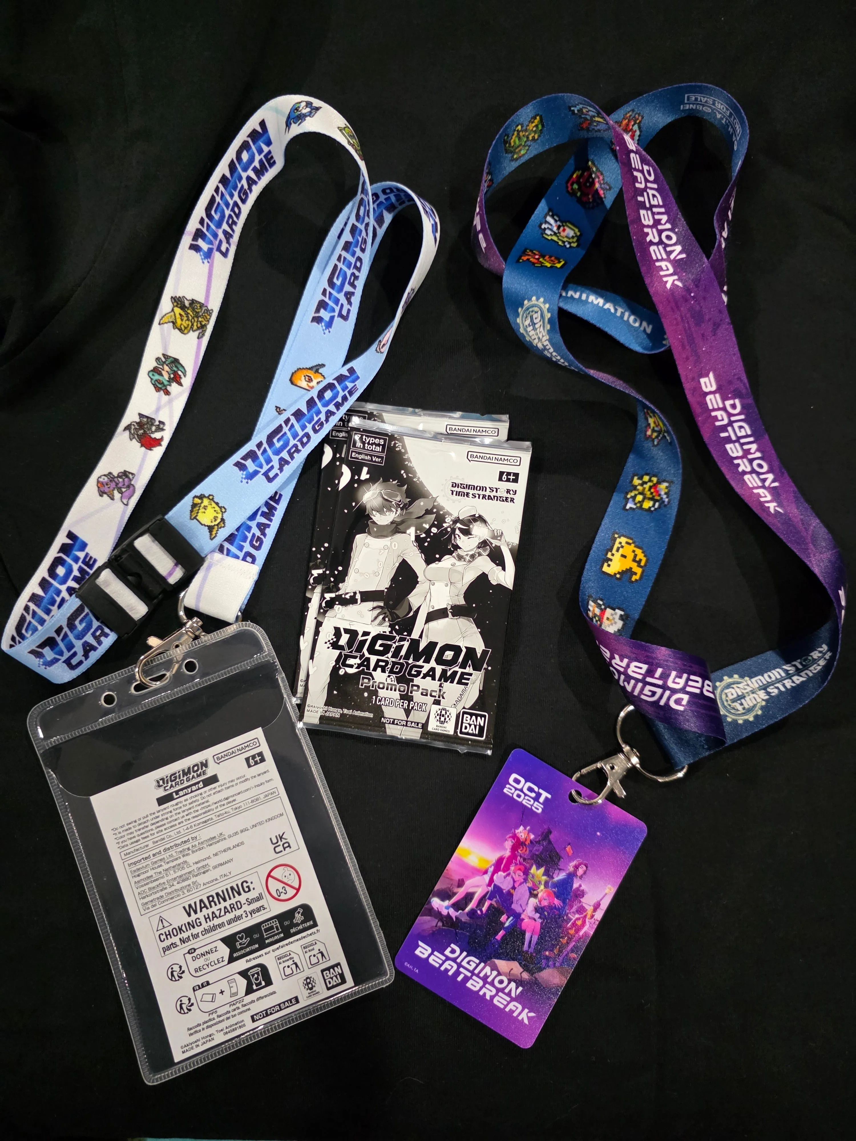 NYCC exclusive Digimon Story Time Stranger bundle Lanyards and promo card!   Whatnot: Shop, Sell, Connect