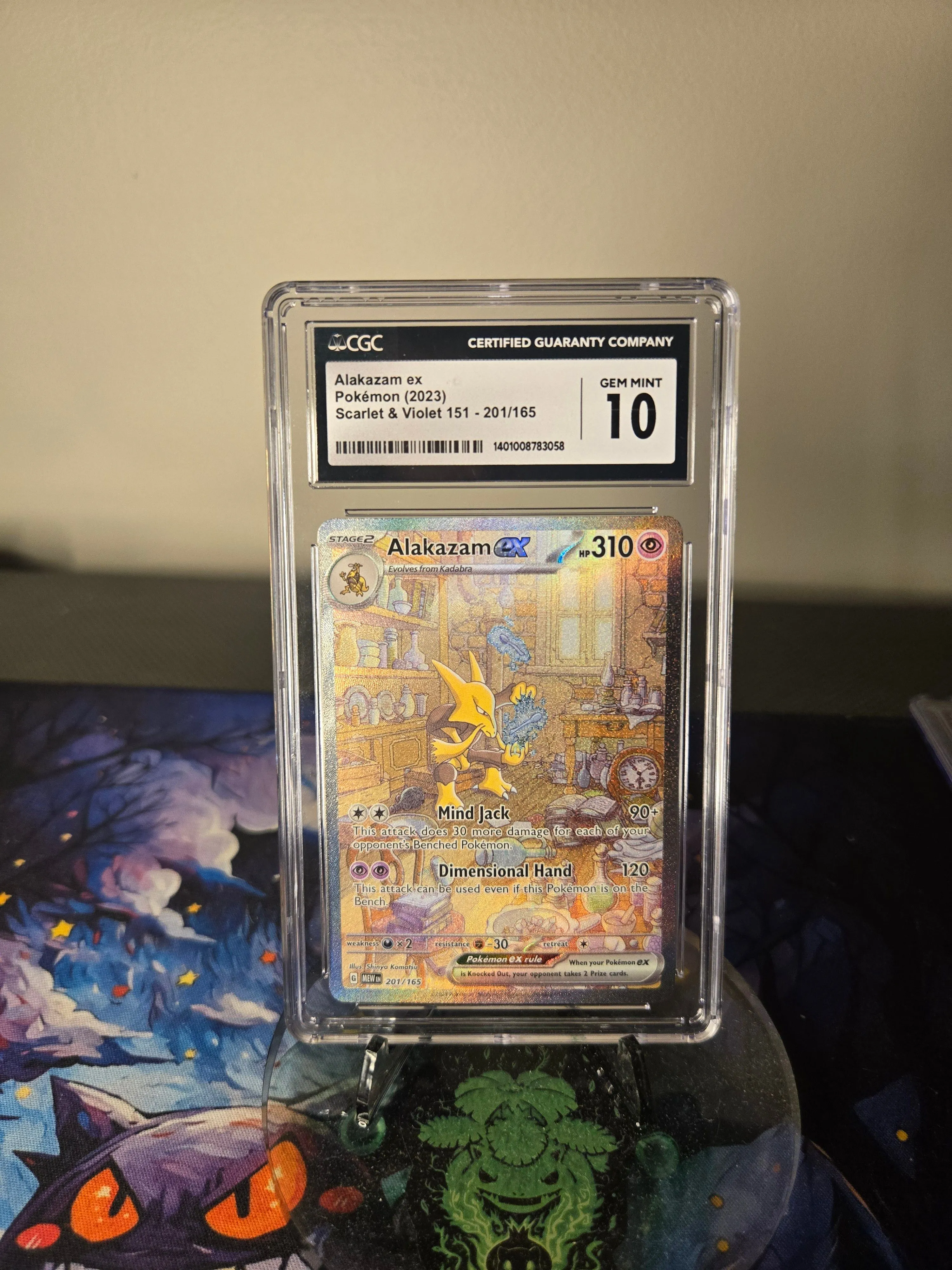 Product image for Alakazam ex 201/165 Gem 10