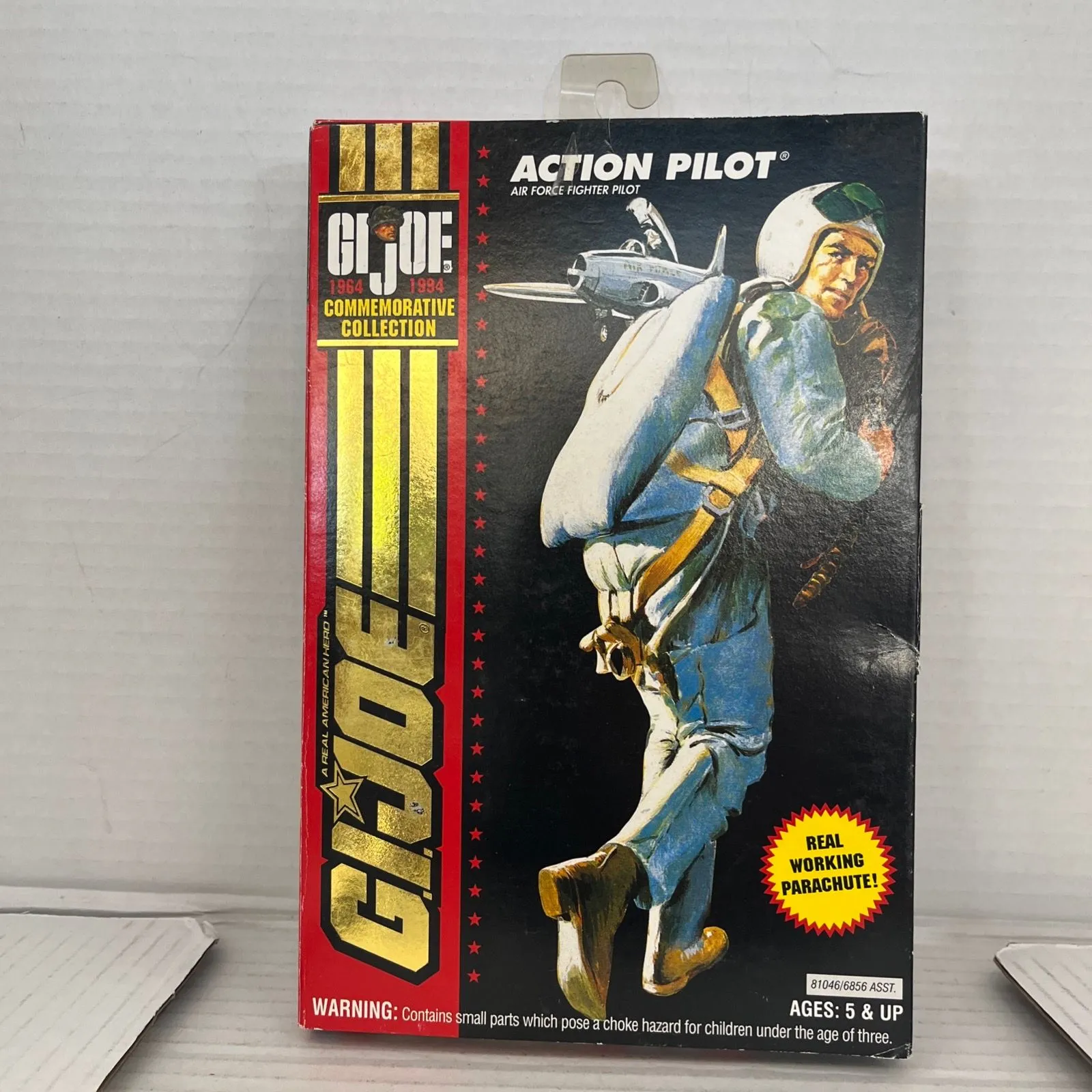 Product image for Vintage 1993 Hasbro G.I. Joe Action Pilot Air Force Fighter Figure Toy Misb
