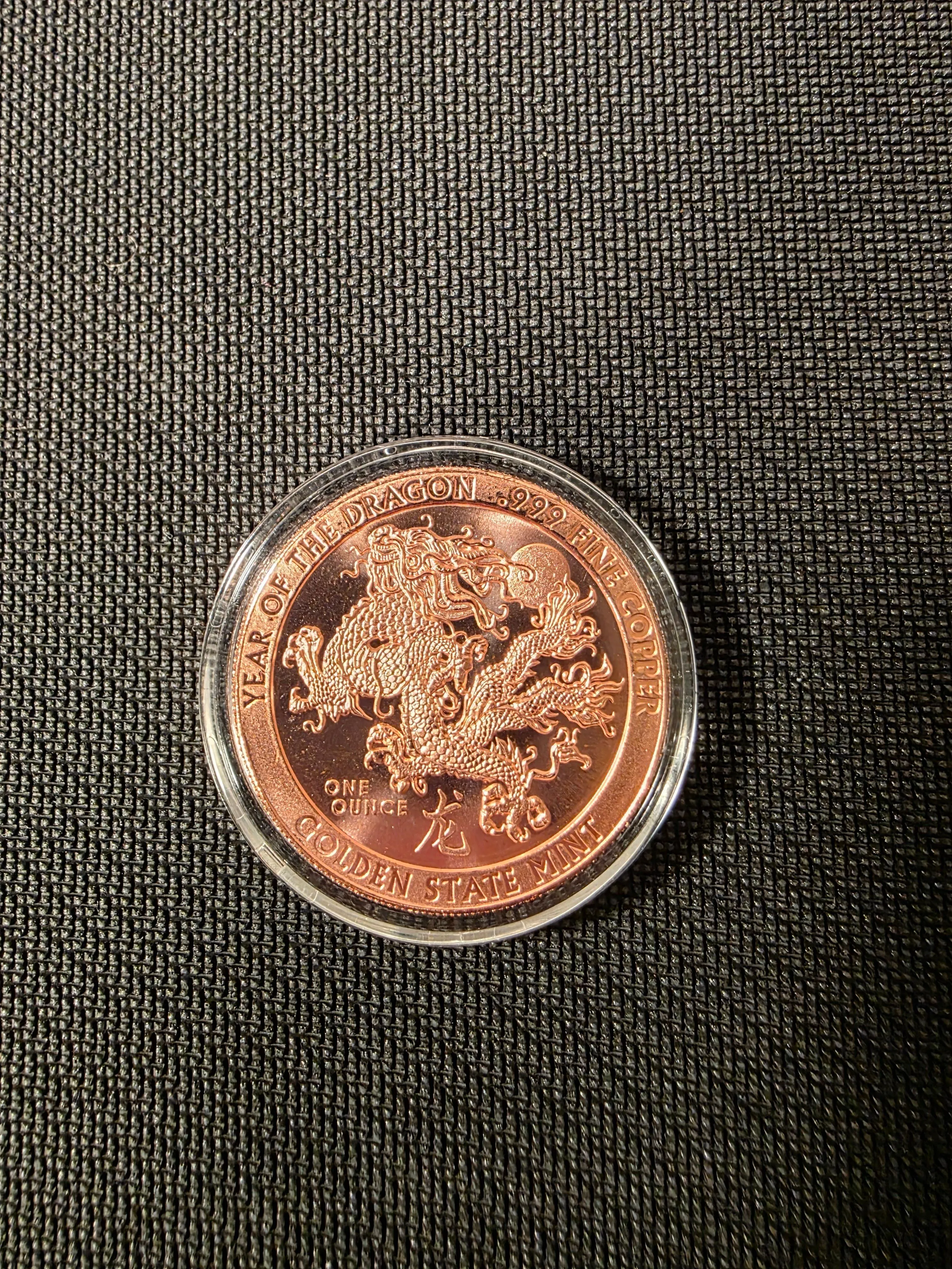 Product image for 1oz Year of the Dragon Copper