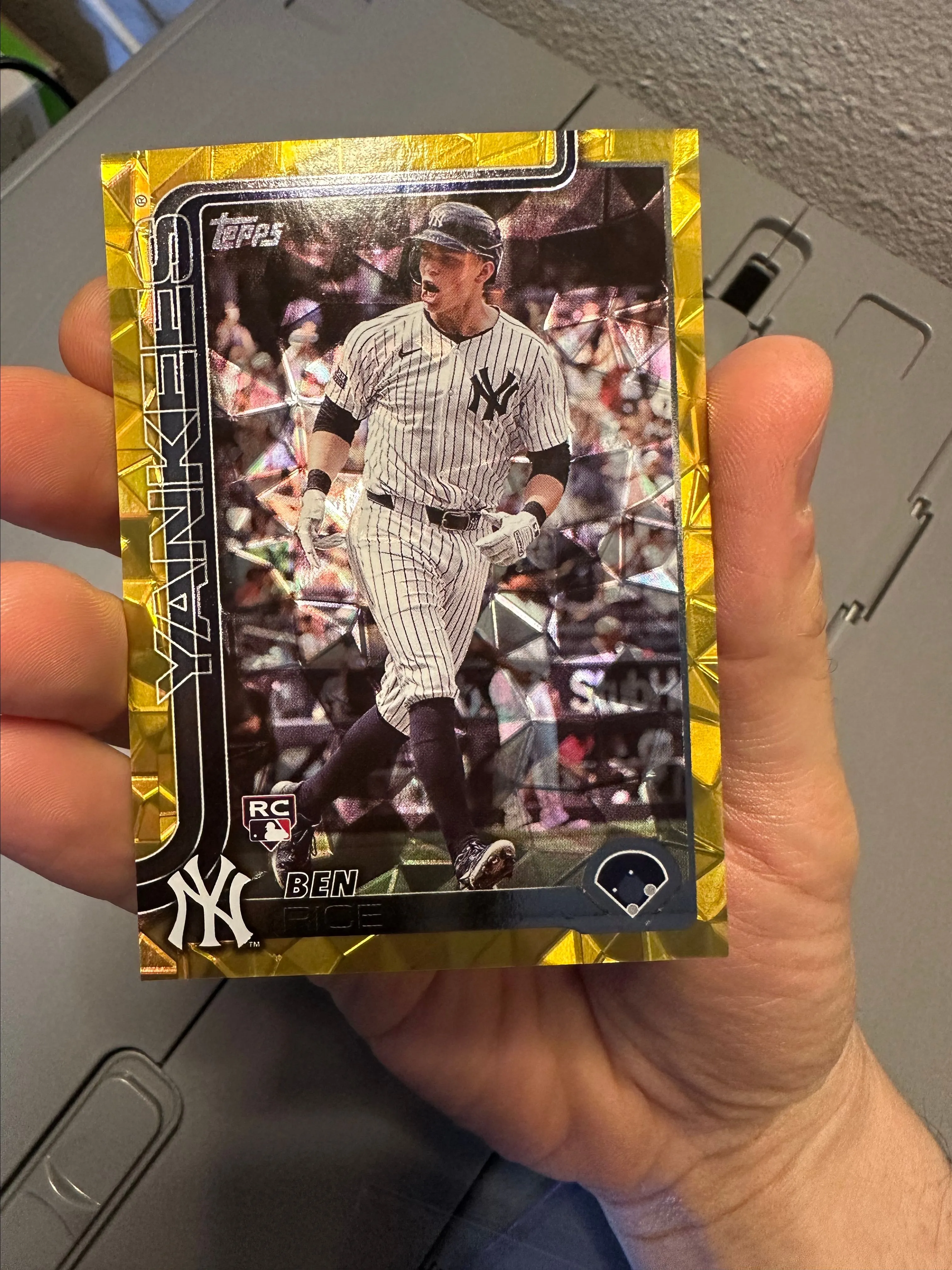 Product image for 2025 Topps Gold Diamante Ben Rice /50