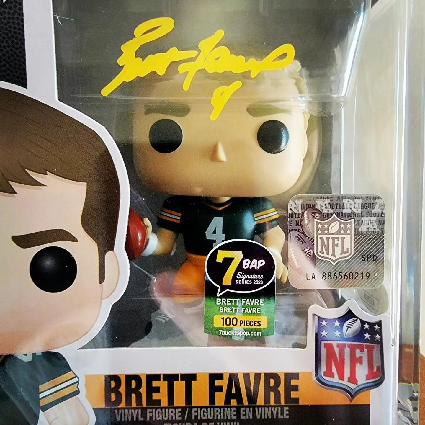 Product image for Brett Favre Autographed signed funko pop limited edition 100 pieces