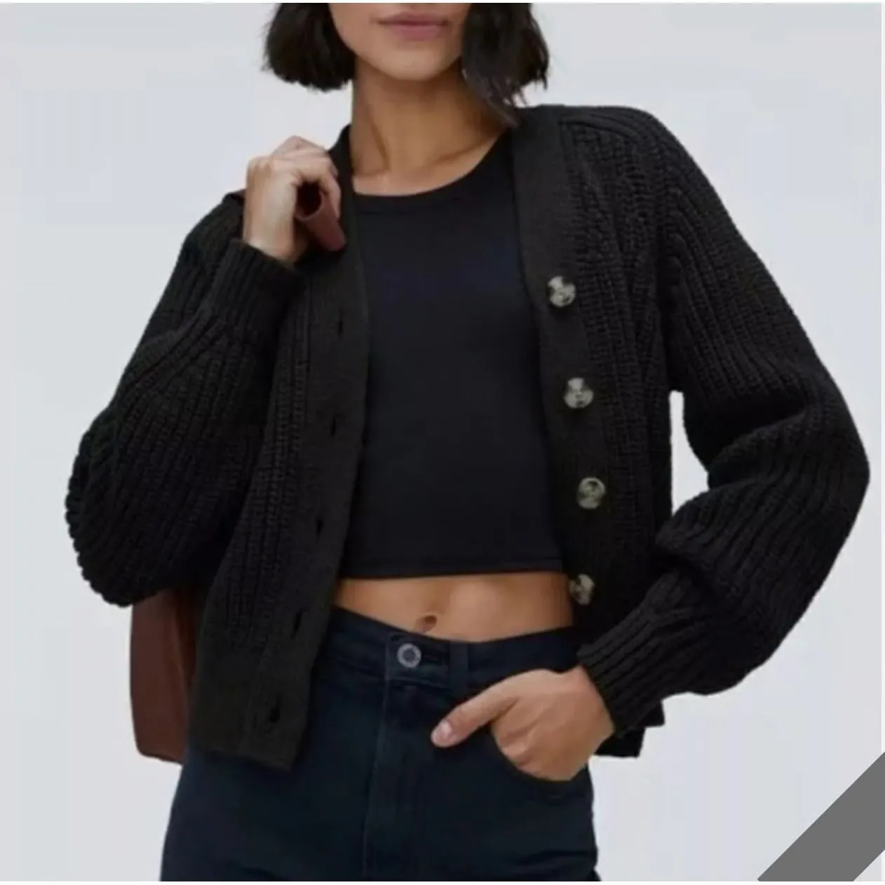 Product image for Everlane chunky knit cardigan