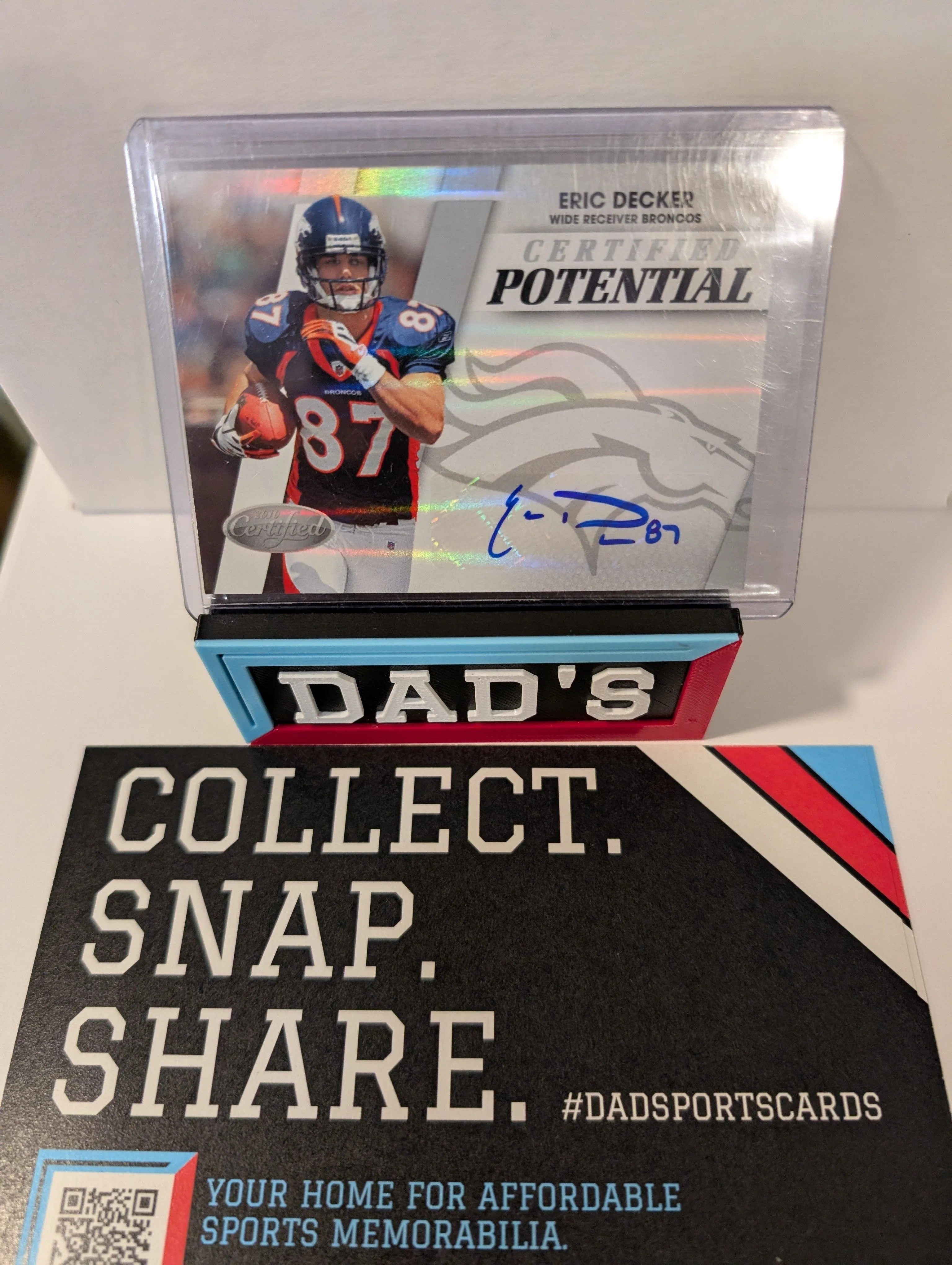 Product image for Certified Potential Eric Decker SP Auto /50 (RC) Broncos Rare