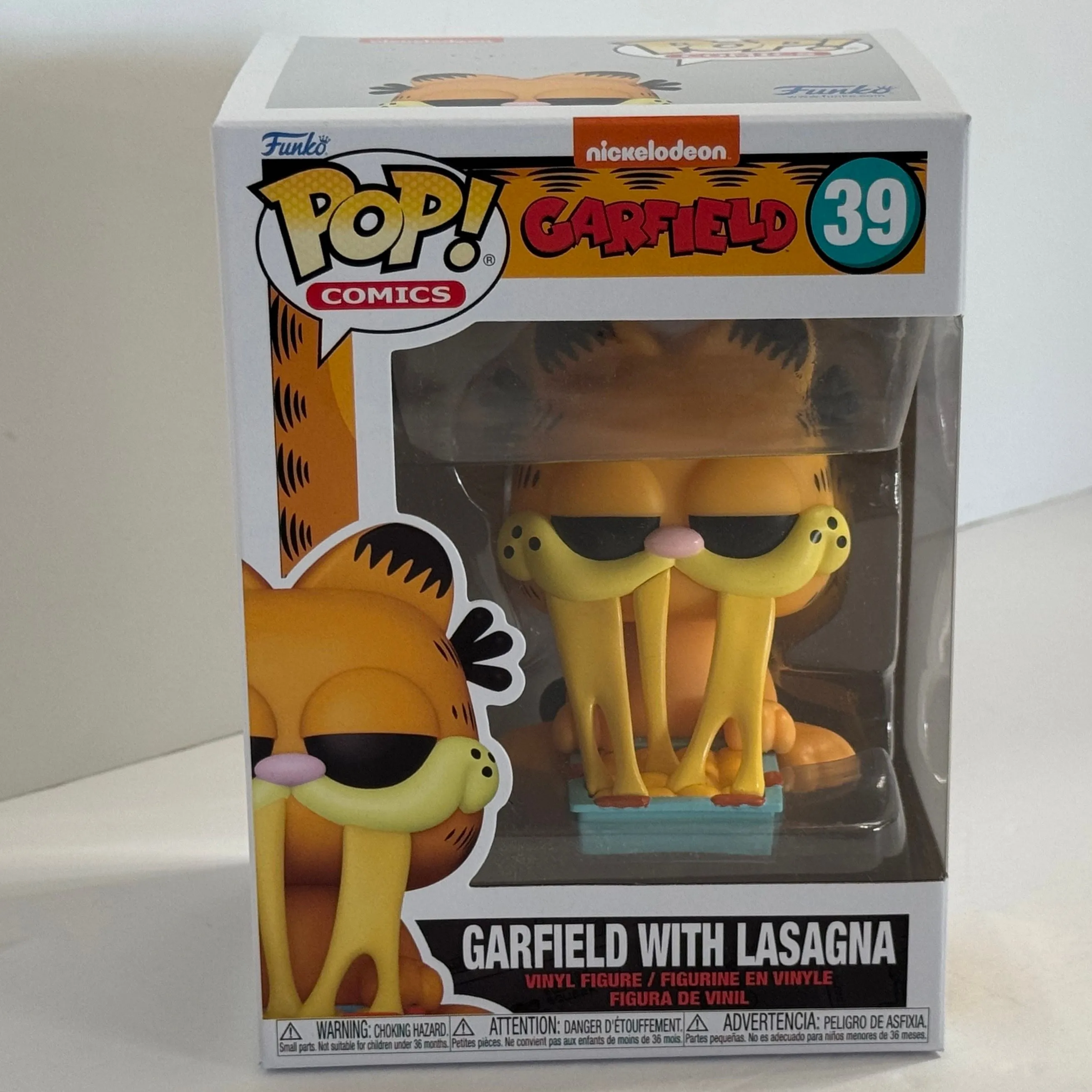 Product image for 39 Garfield w/ Lasagna Funko Pop Comics Animation Garfield Barcoded MIB