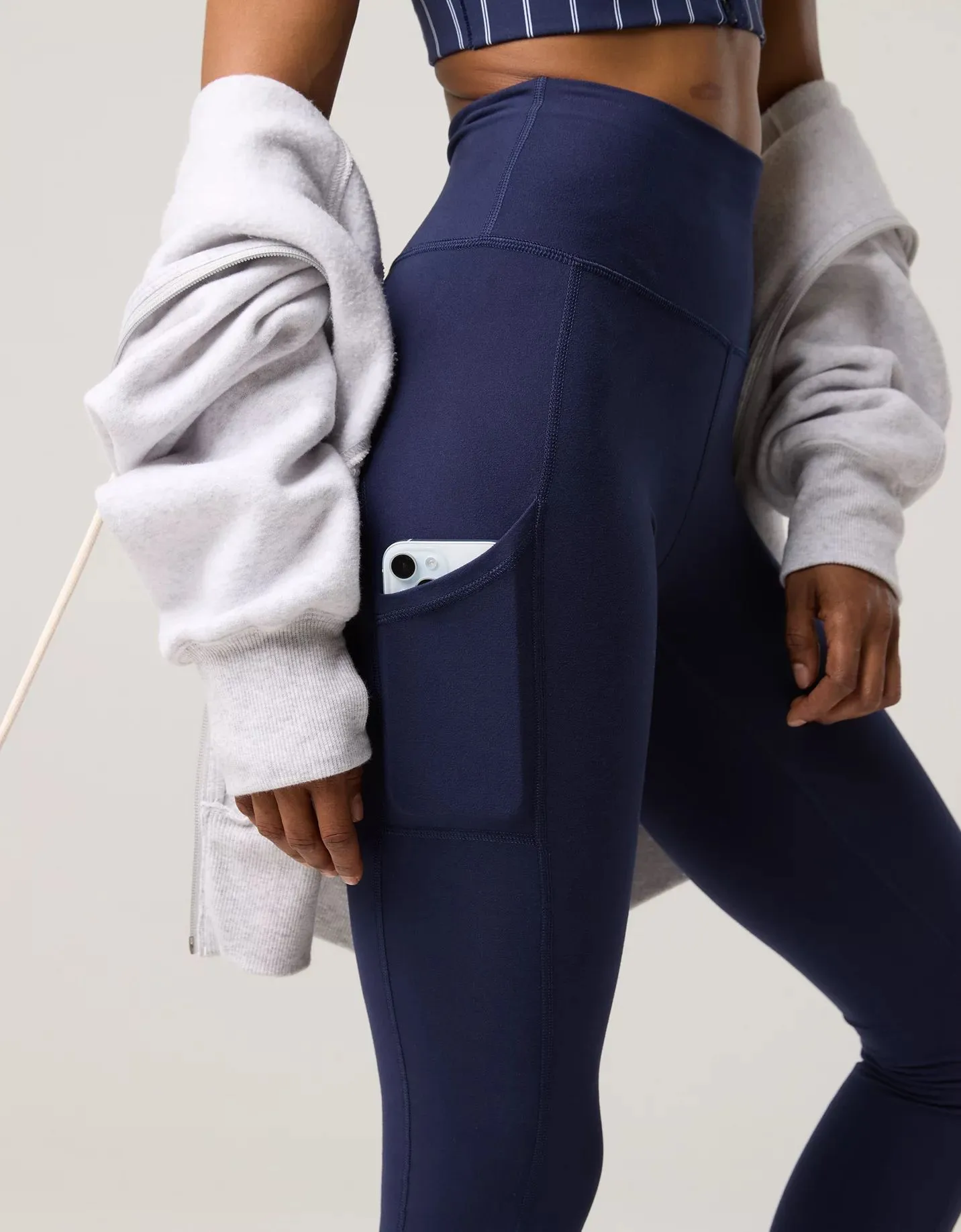 Product image for 23. NWOT OFFLINE By Aerie The Hugger High Waisted Pocket Legging M Navy