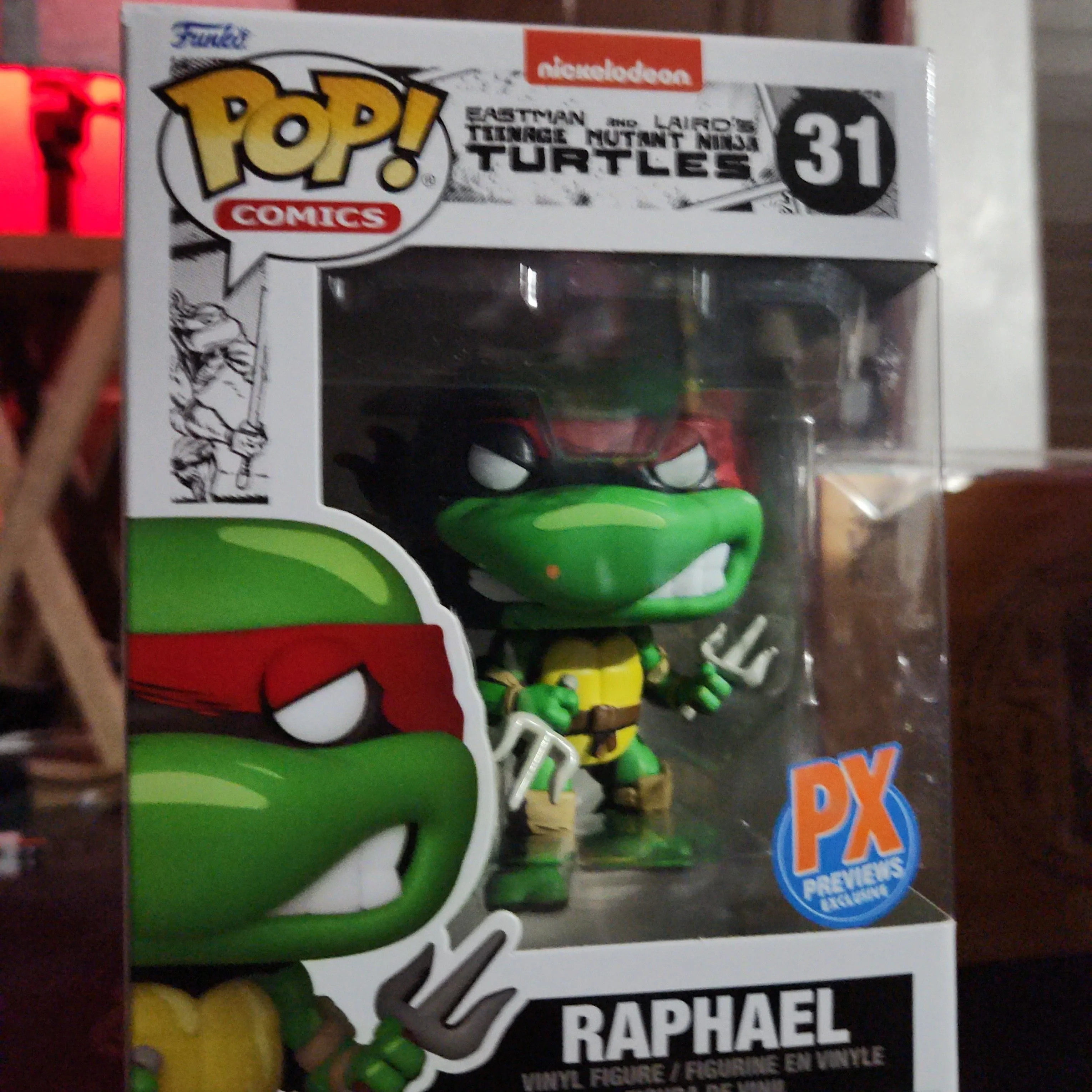 Product image for TMNT Comic Raphael Pop! Vinyl Figure - Previews Exclusive: