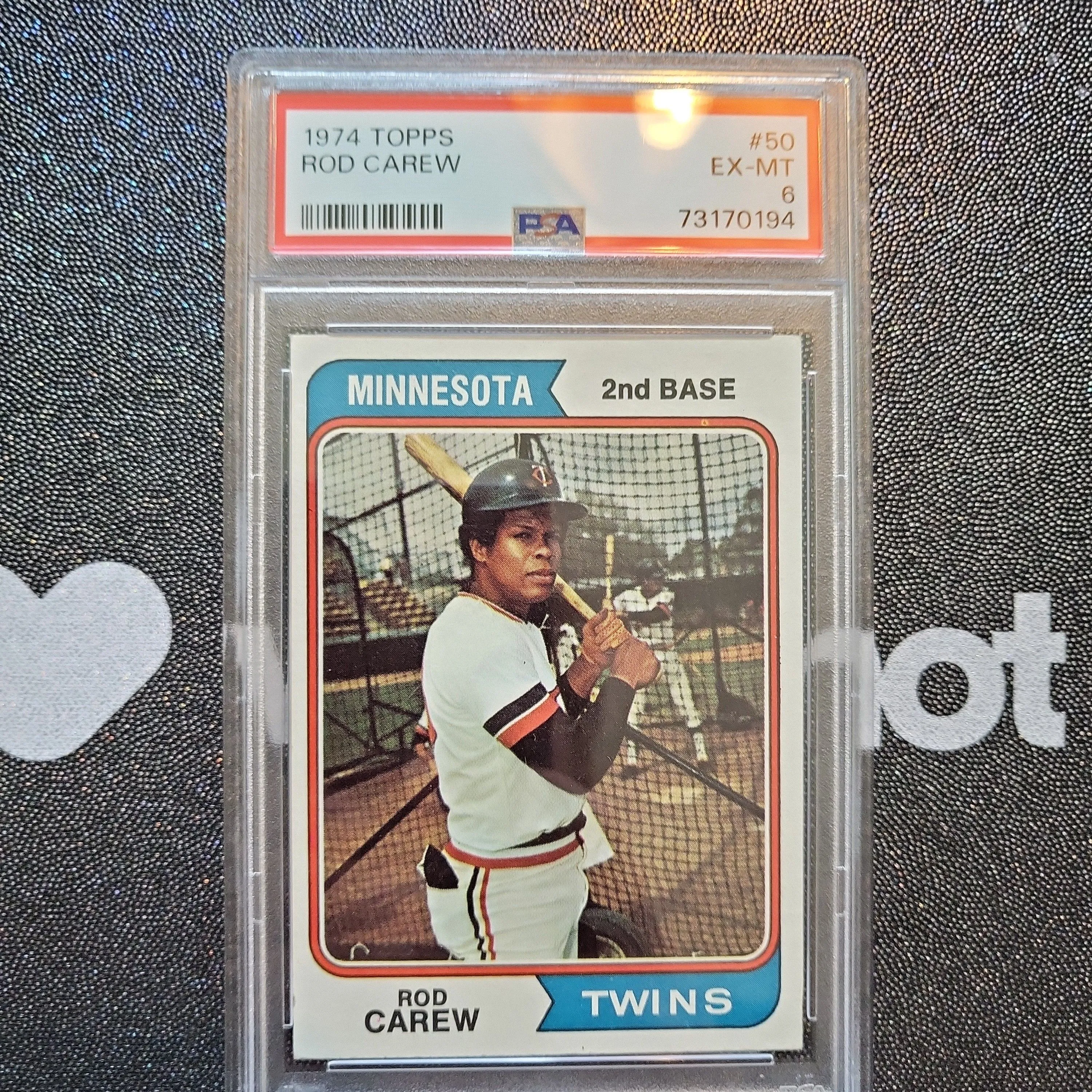 Product image for 1974 Topps Rod Carew 50  PSA EX-MT 6