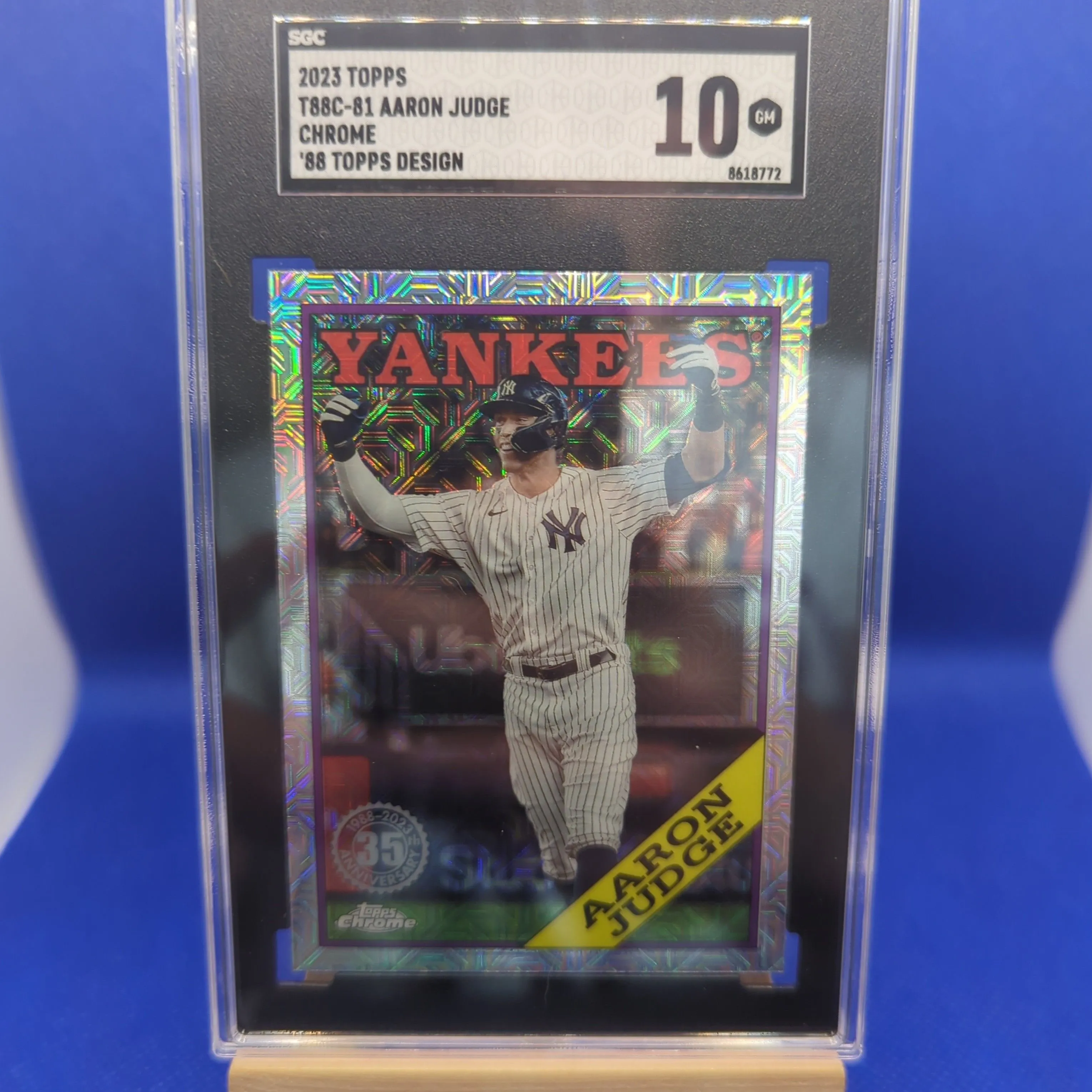 Product image for 2023 Topps Aaron Judge SGC Chrome '88 Topps 10