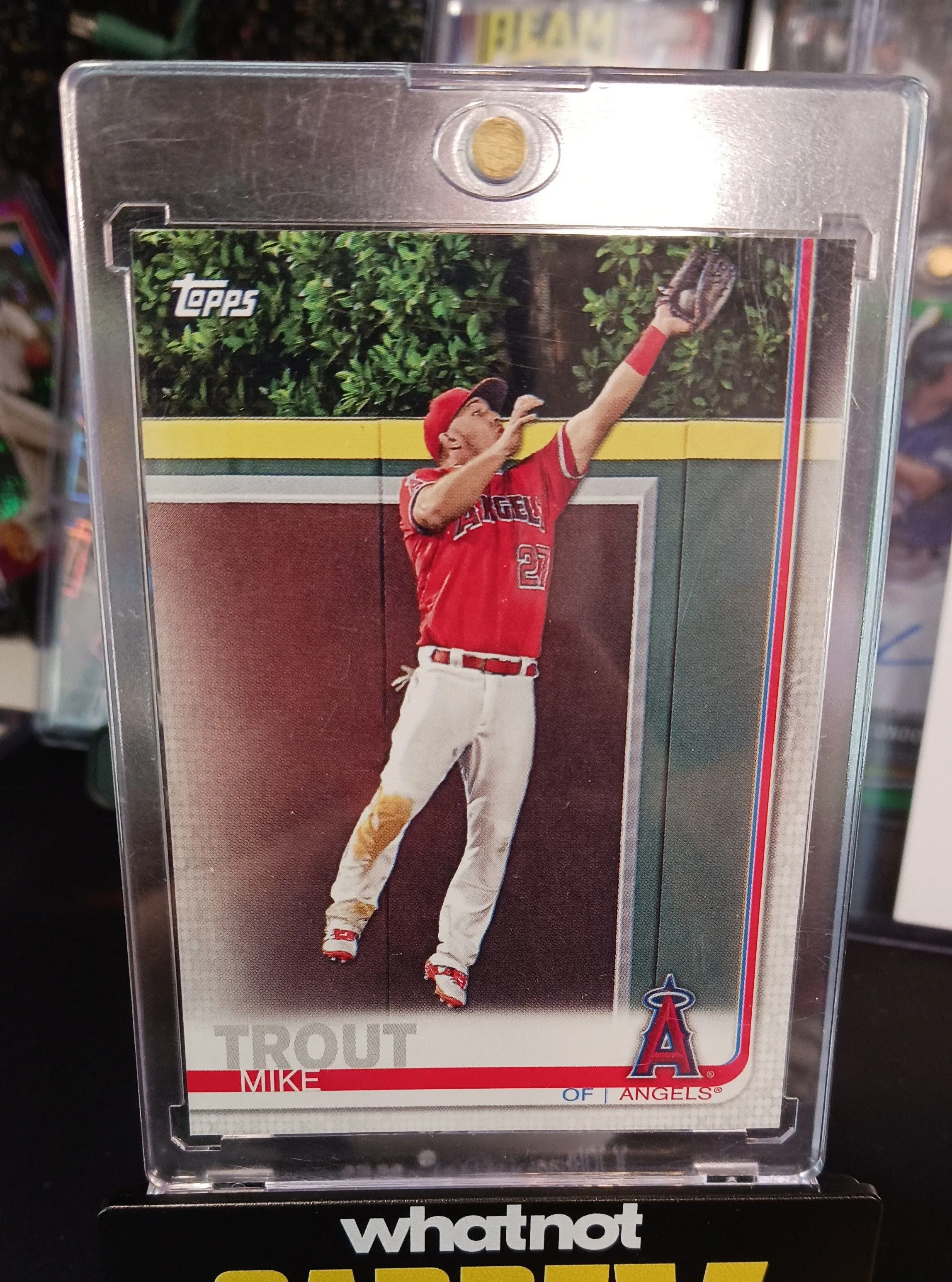 Product image for 2019 Topps Mike Trout CP-1 Clear Travel Promo SSP Angels 