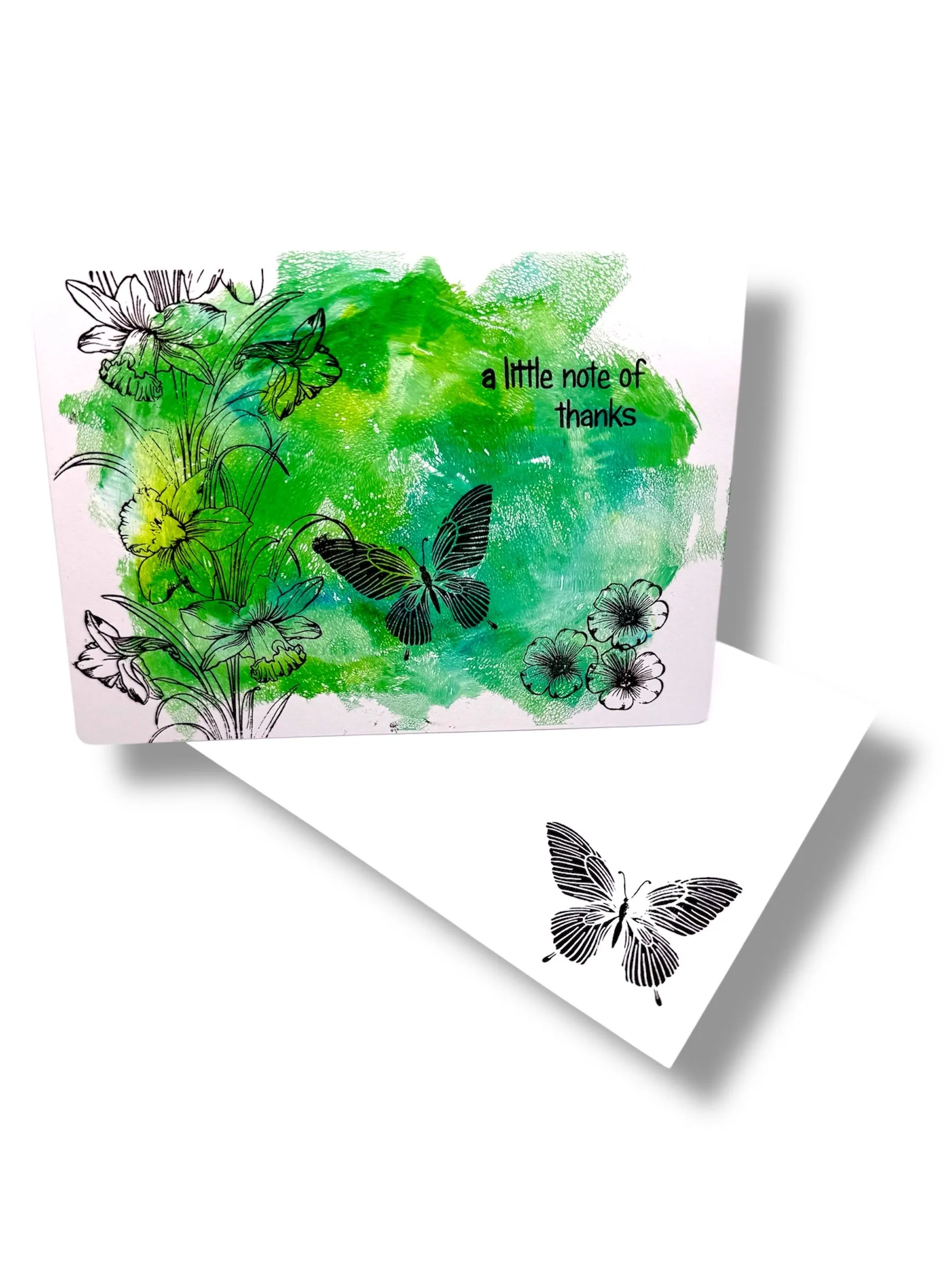 Product image for Set of 5 Handmade Butterfly Series Greeting Cards
