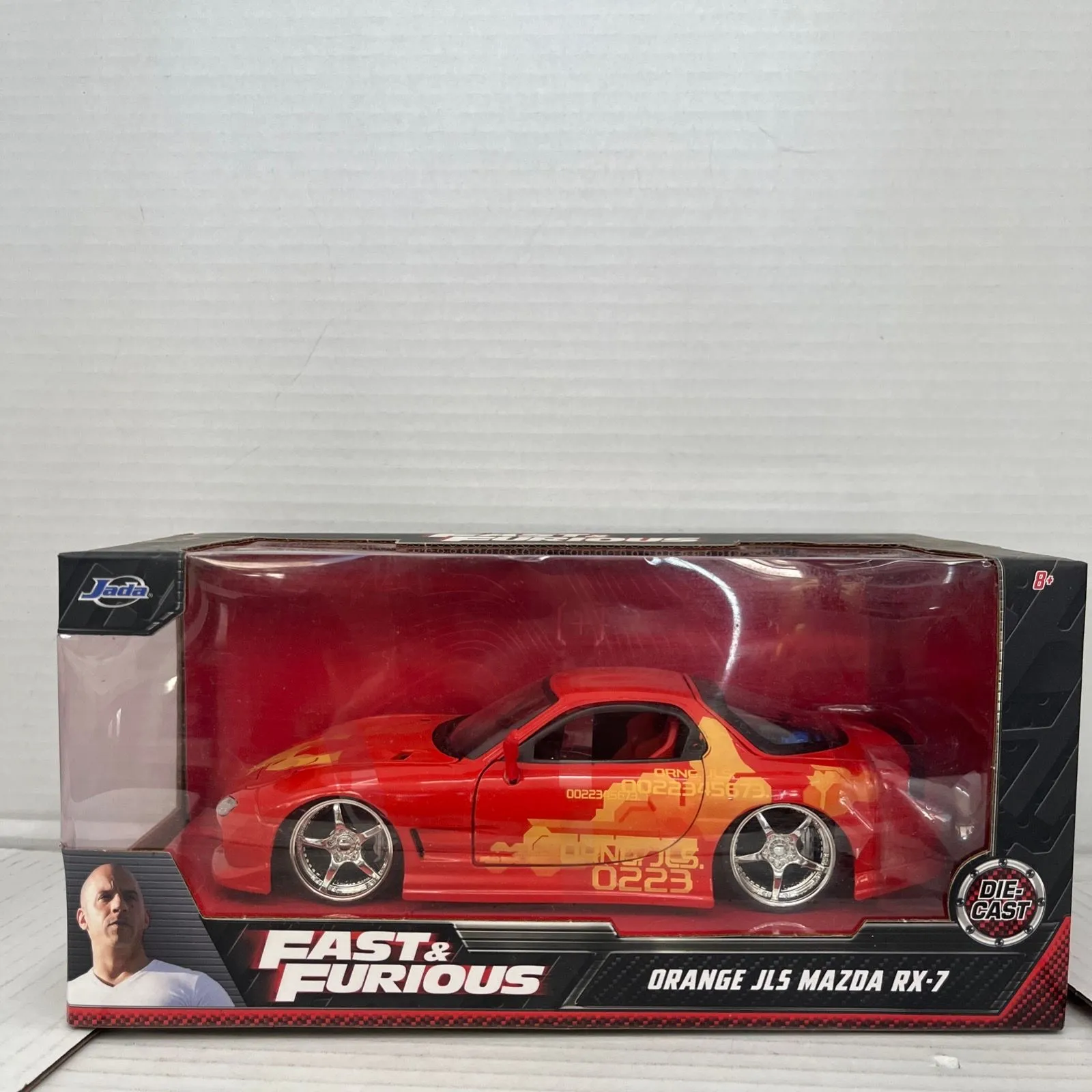 Product image for Fast & Furious Orange Julius's Mazda RX-7 by Jada 1:24 Diecast Car 30747 Model