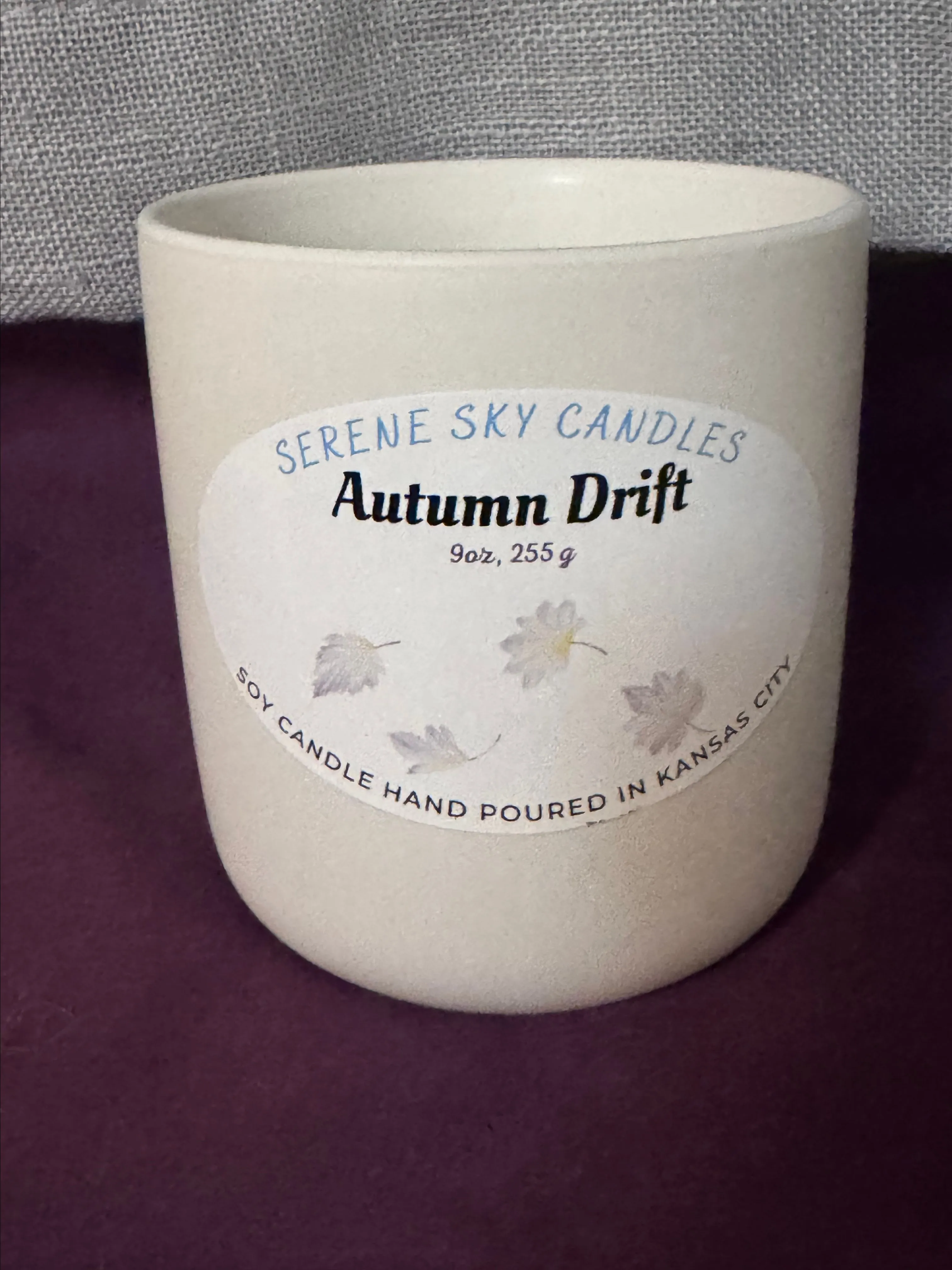 Product image for "Autumn Drift" Candle: Cream