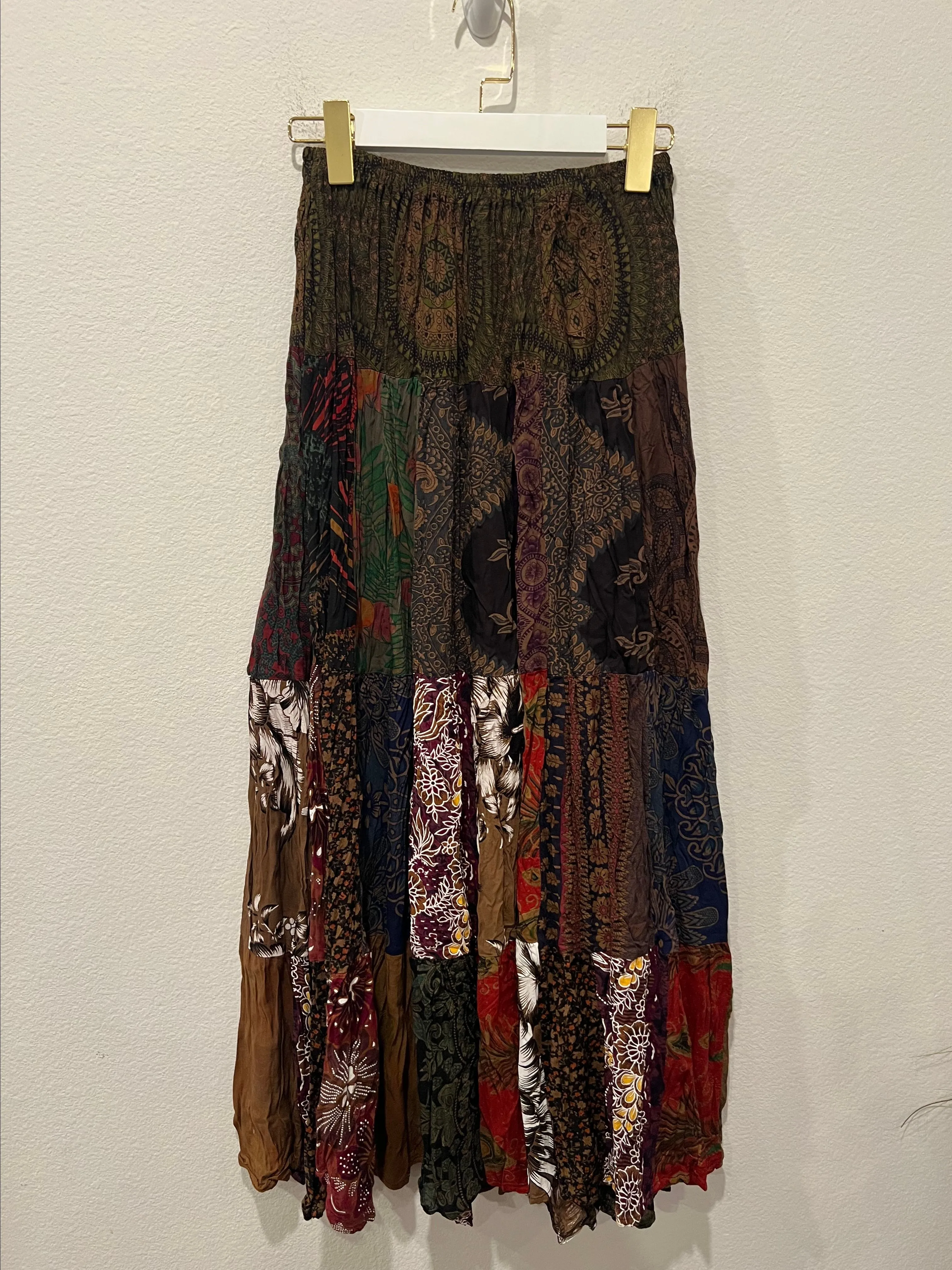 Product image for Bohemian Patchwork Maxi Skirt by Kathmandu