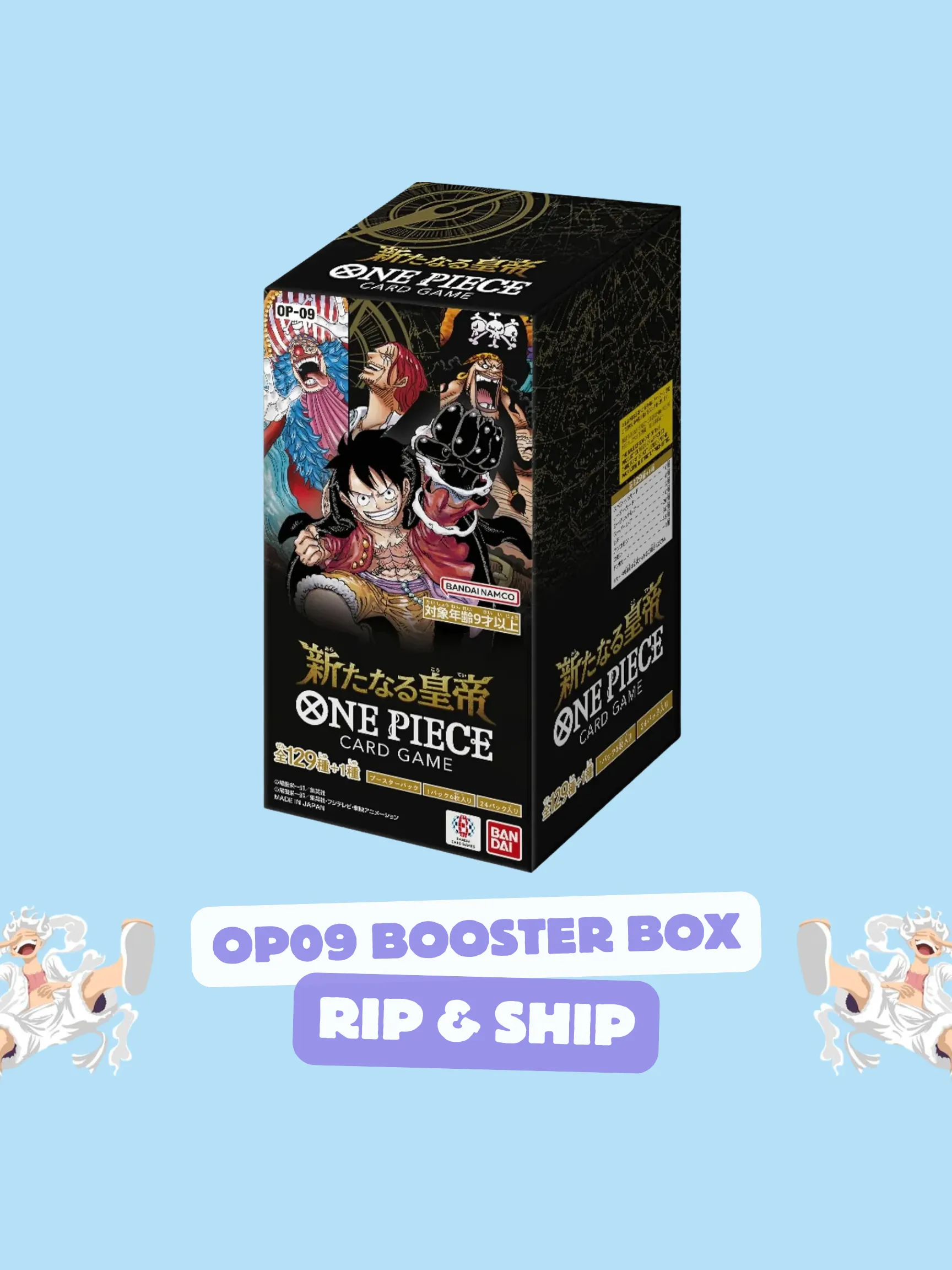 5 BOXED SETS] Bandai One Piece OP-09 The Four Emperors Booster Box [JP]   Whatnot: Shop, Sell, Connect