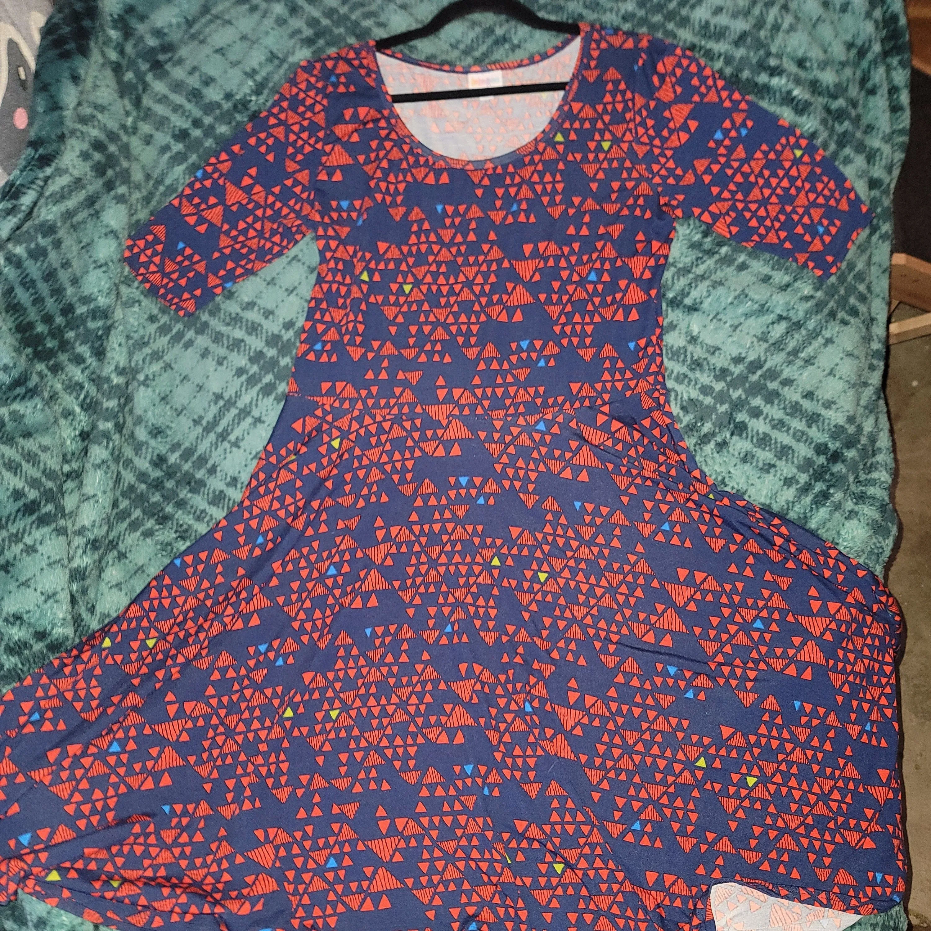 LuLaRoe geometric pattern XL dress NWOT1
