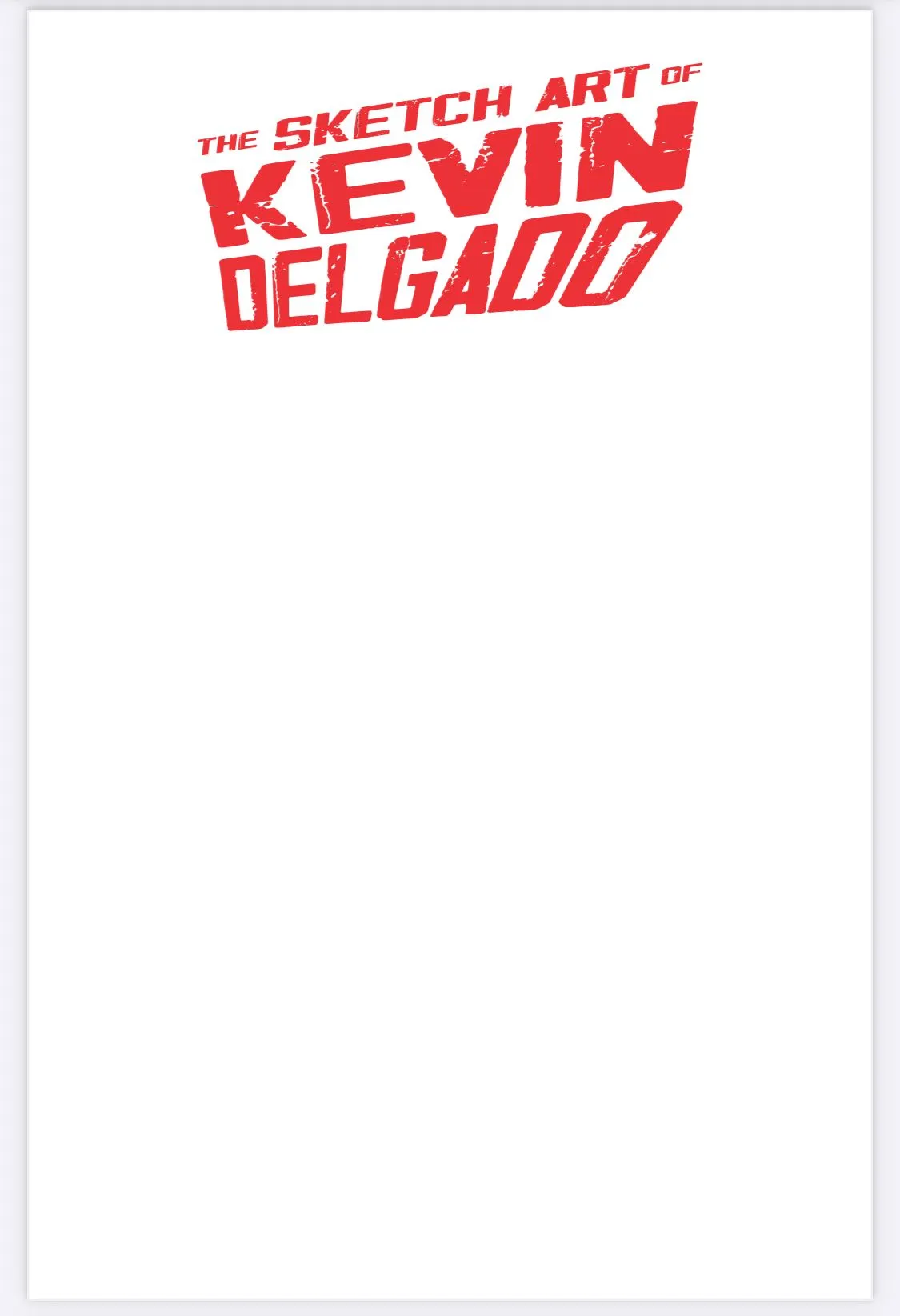 Product image for Sketch Art of Delgado - SPOT FOIL Sketch Blank