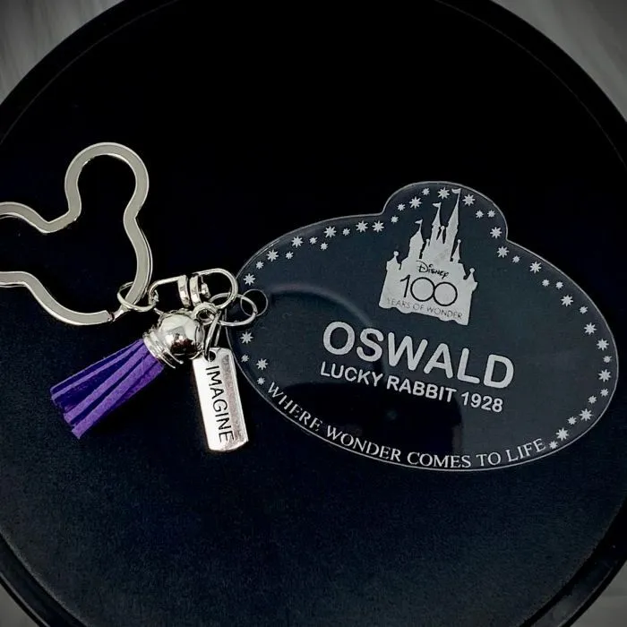 Product image for Disney 100 Inspired Personalized Acrylic Keychain
