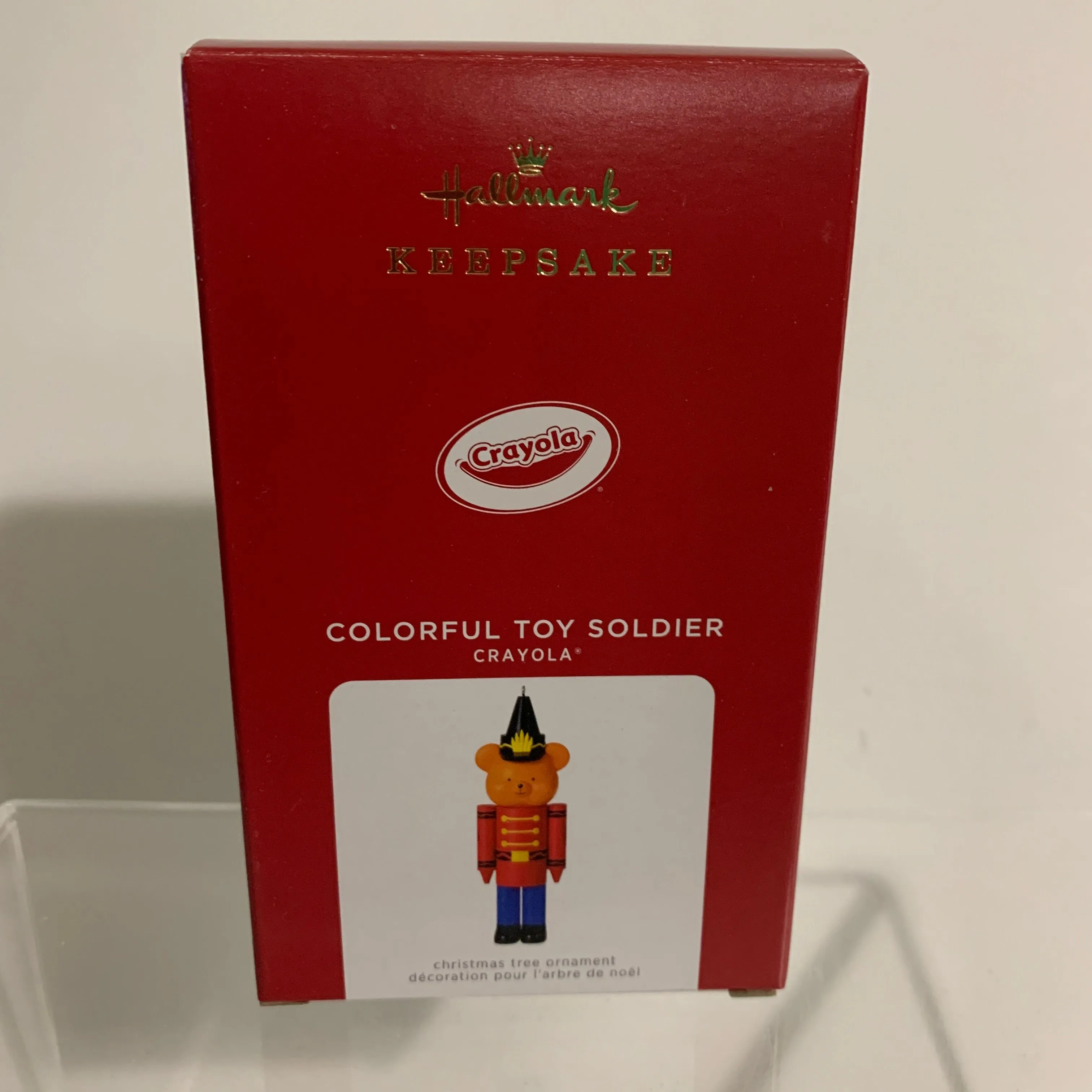 Product image for Hallmark Keepsake Christmas Ornament 2021 Colorful Toy Soldier Crayola Bear