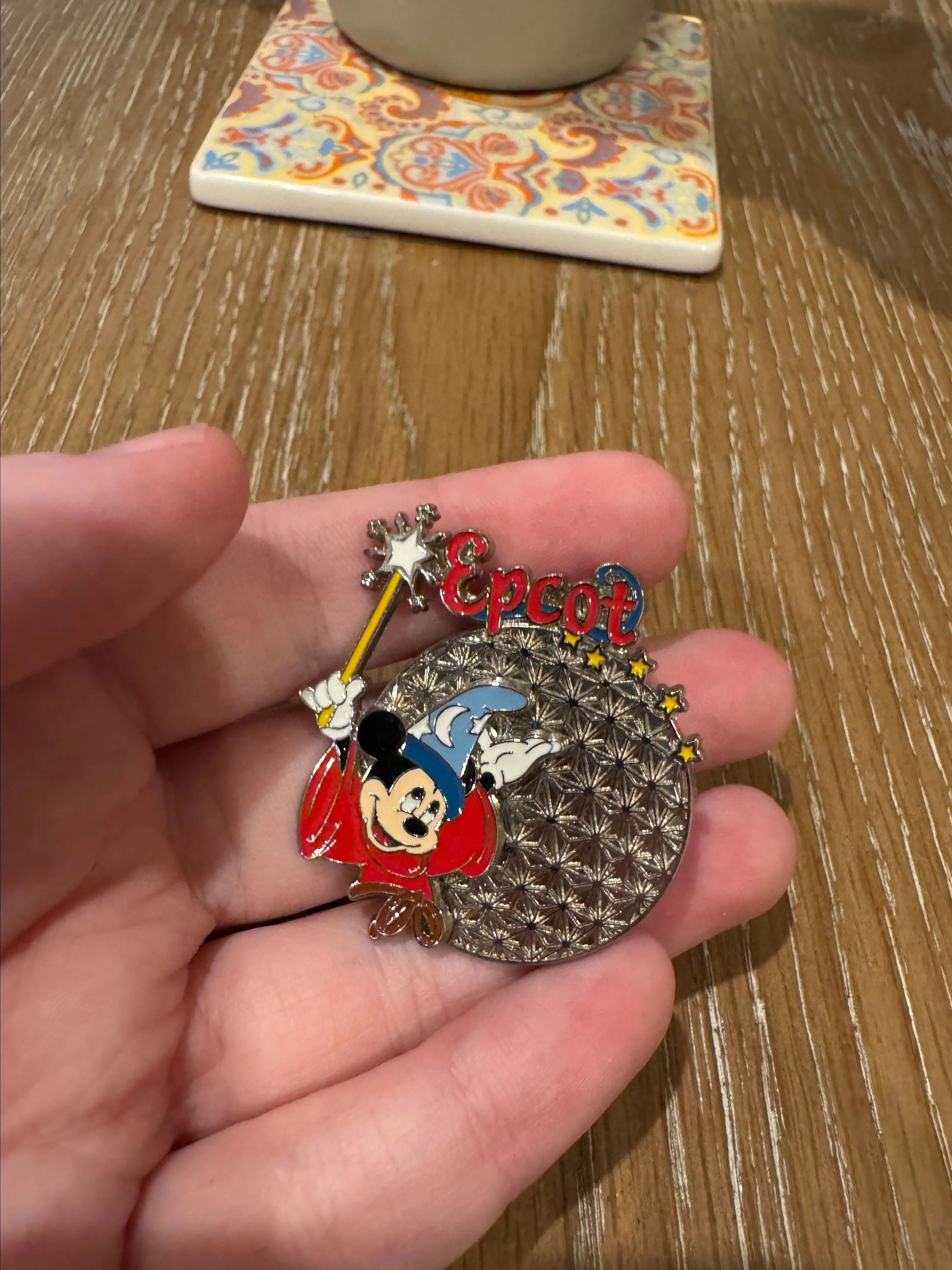 Product image for Disney World - Sorcerer Mickey Mouse - Epcot Spaceship Earth - 3D Pin