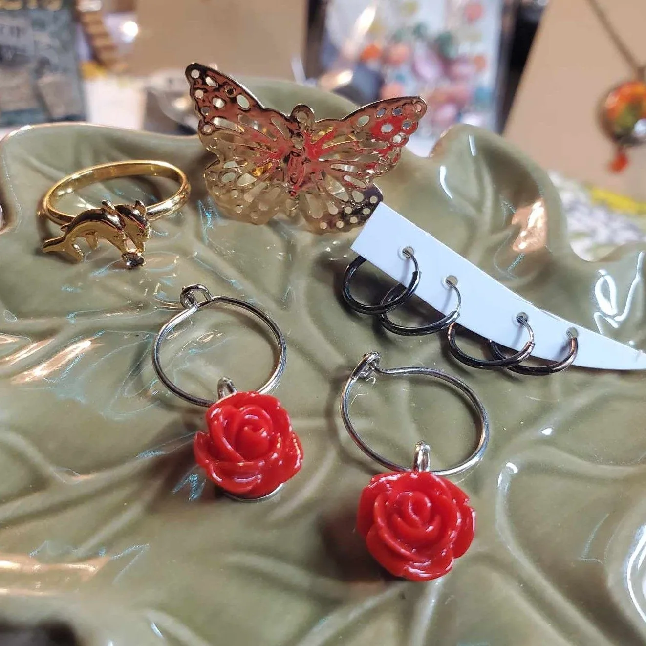 Product image for #40 Earrings & Rings Jewelry Lot