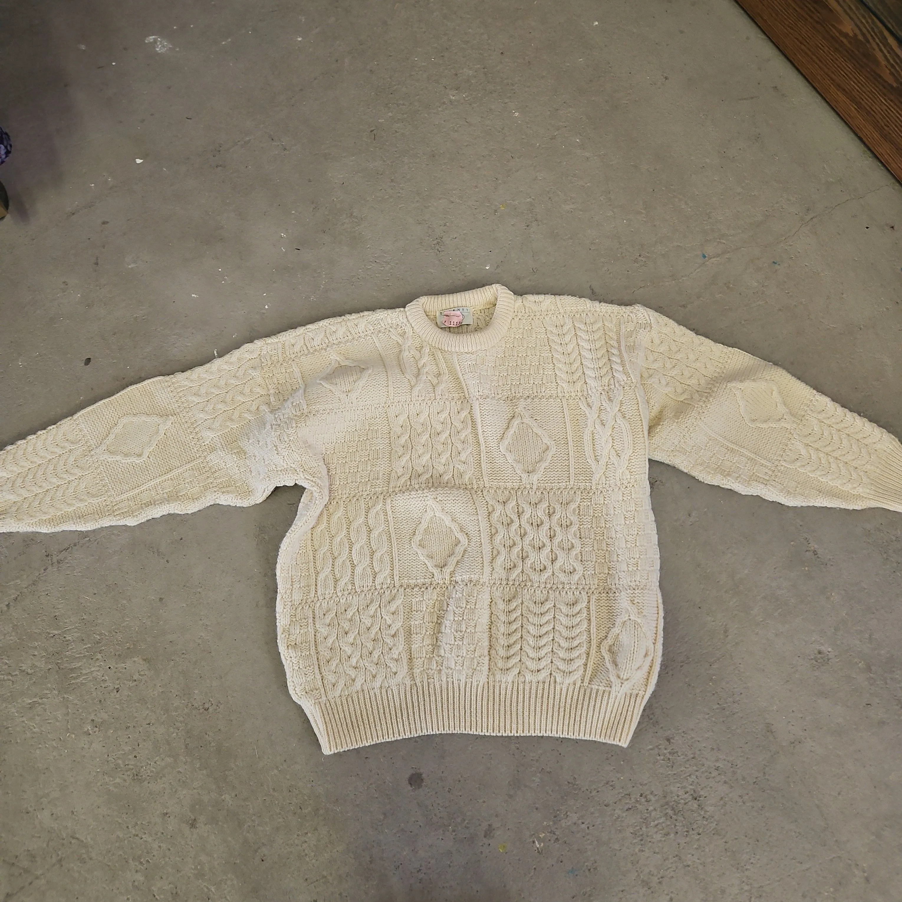 Product image for chunky sweater blarney woolen mills size large