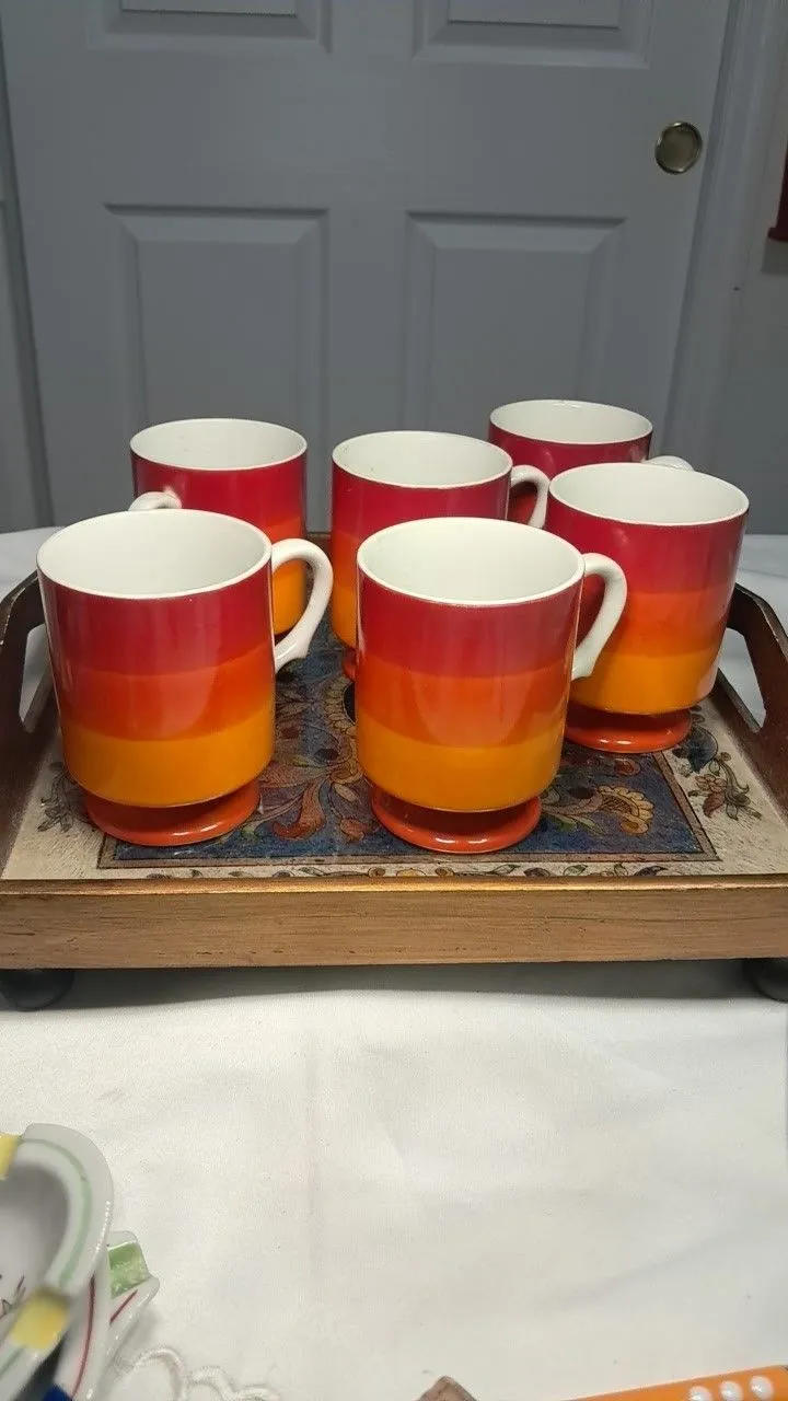 Product image for 6 Orange Holt Howard Mugs
