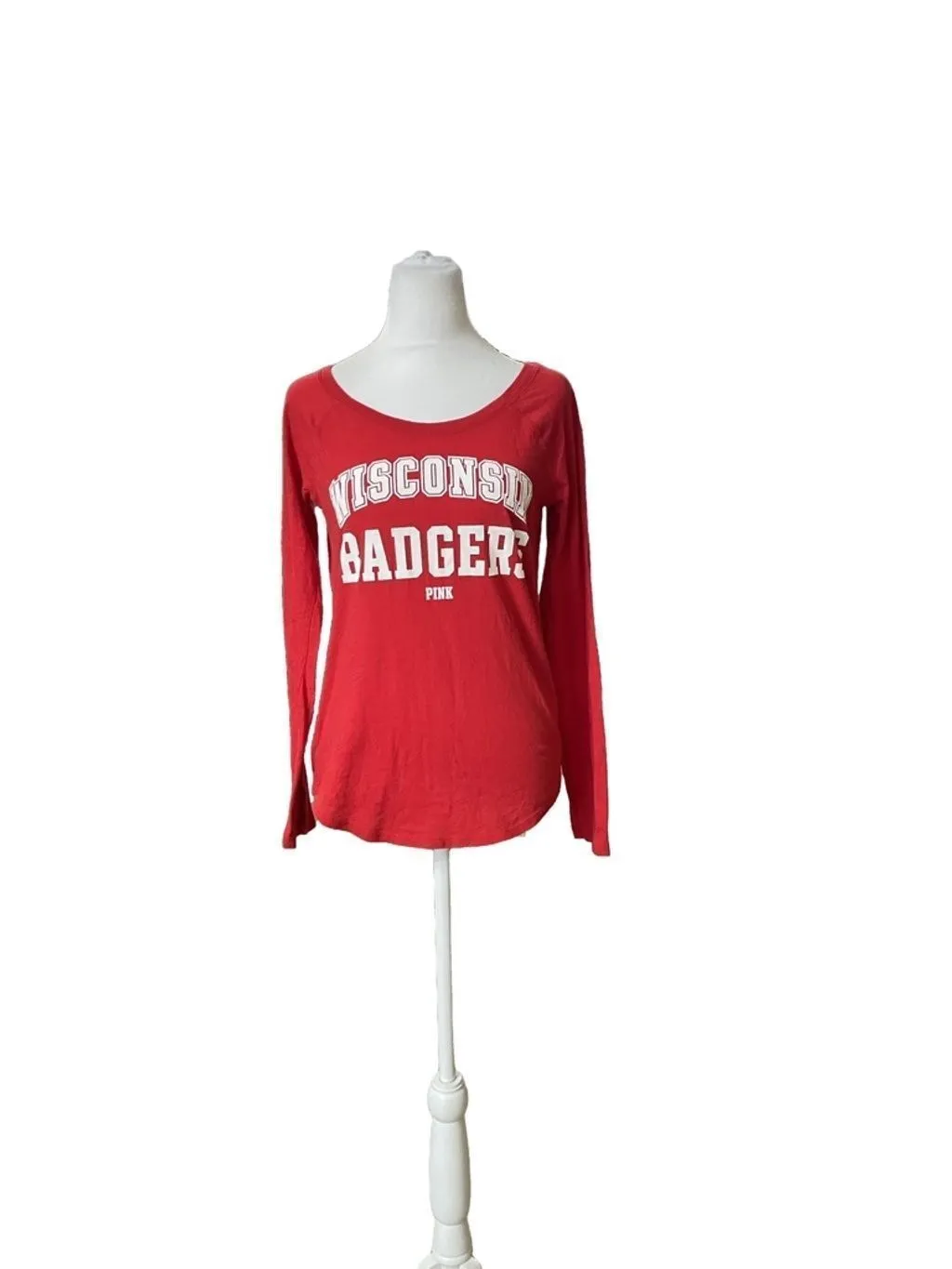 Product image for Women's PINK by Victoria's Secret Long Sleeve Shirt Red M