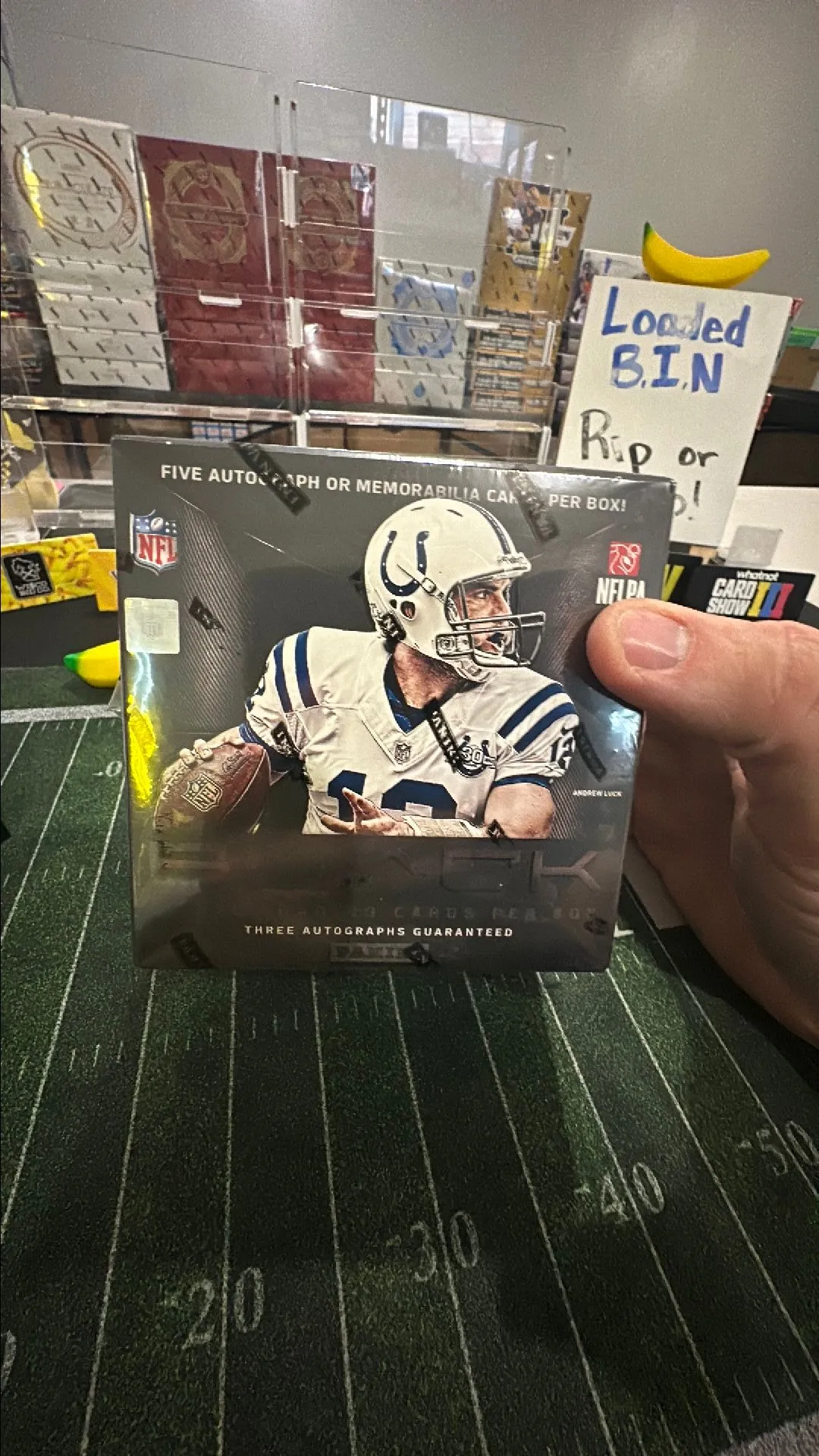 Product image for ( 1 ) 2013 Panini Black Football Hobby Box 5 Hits Per Box 3 autographs guaranteed