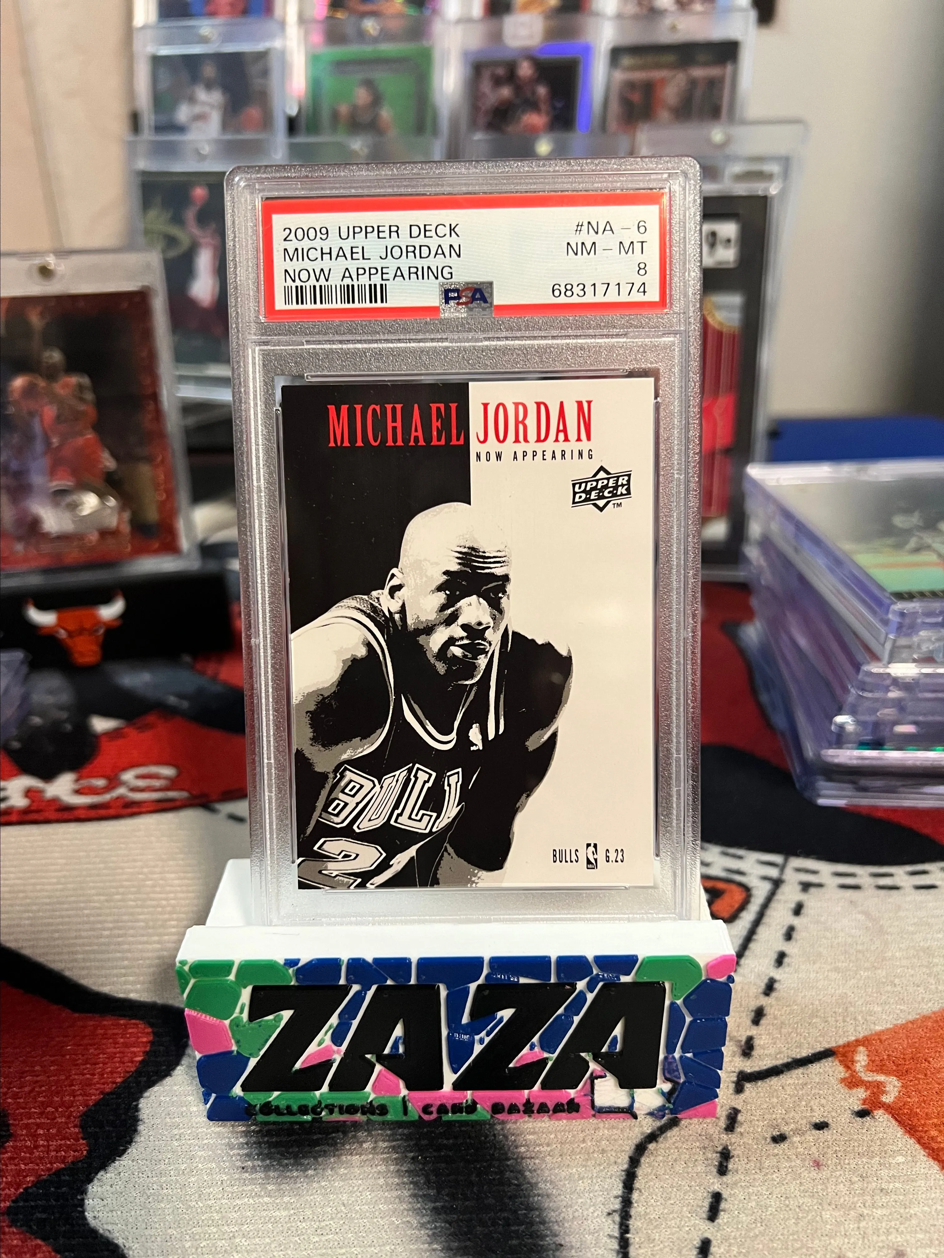 Product image for 2009 Upper Deck Michael Jordan Now Appearing "Scarface" PSA Near Mint 8!