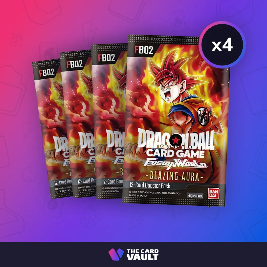 Product image for 4 x Dragon Ball Super CG - Fusion World 02 (DBS-FB02) Booster Pack