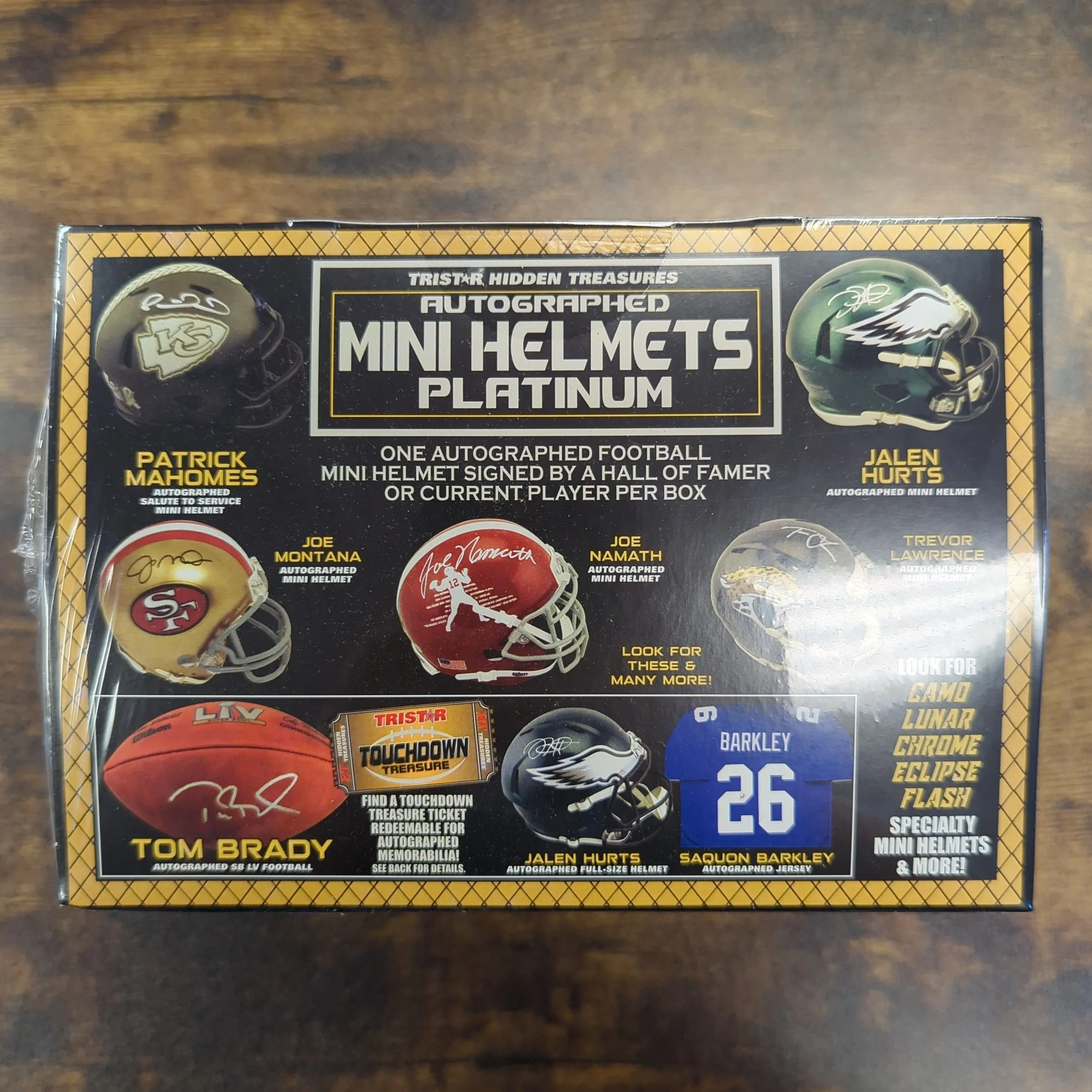 Product image for TriStar 2023 Platinum Edition Autographed Mini Helmet Ripped or Shipped